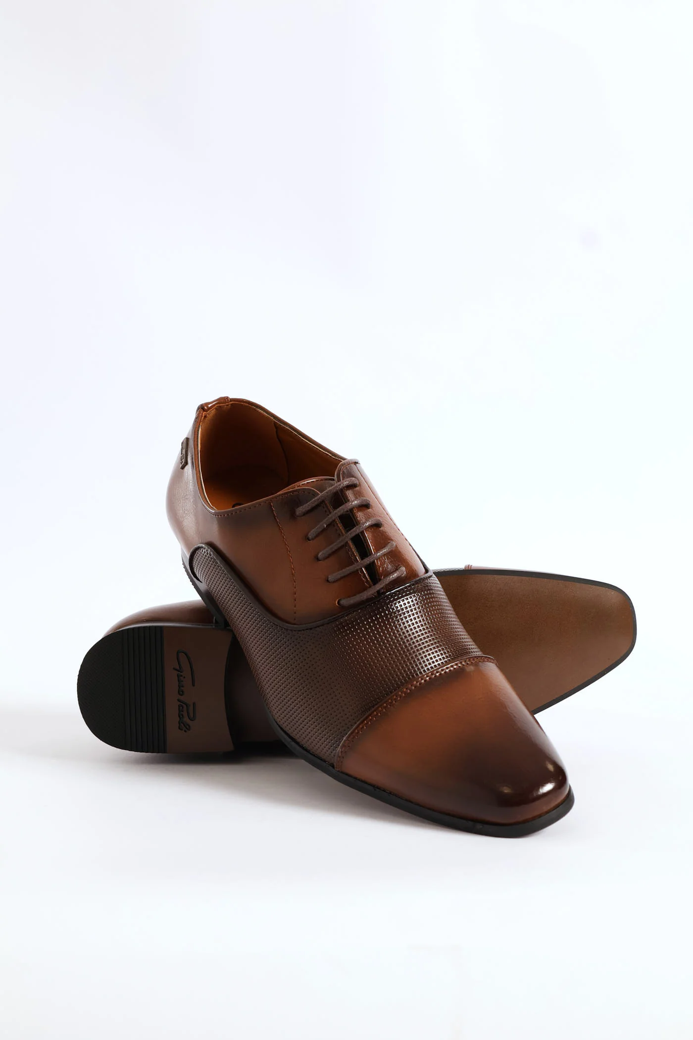 Oxford With Toe Cap - Brown - Image 4