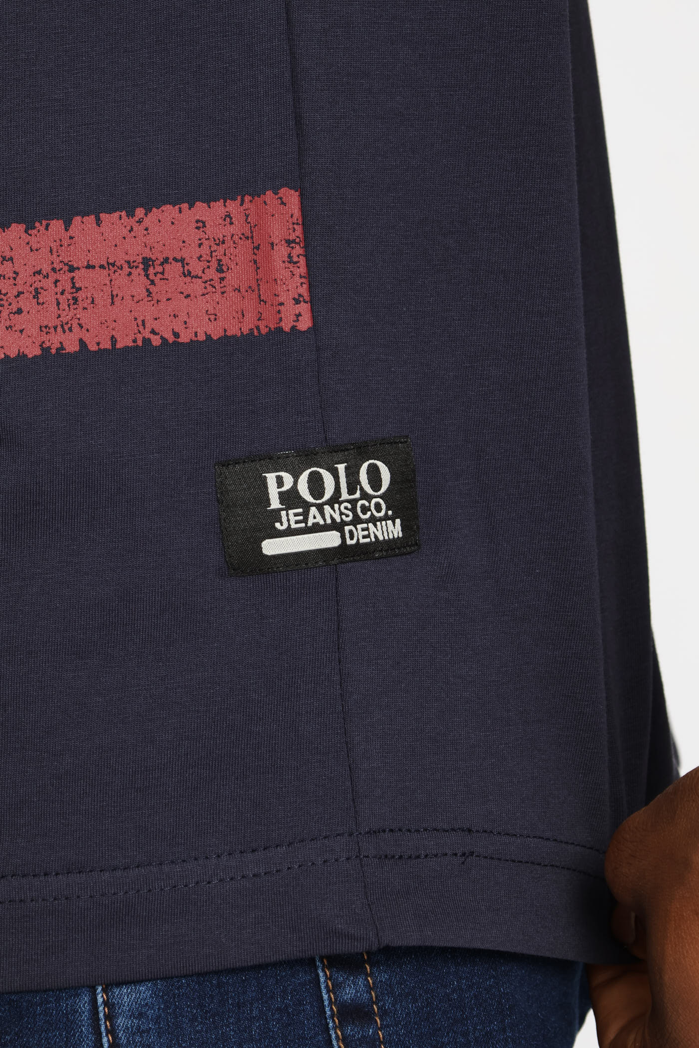 Pabi Gradient Stripe Tee - Navy - Image 4