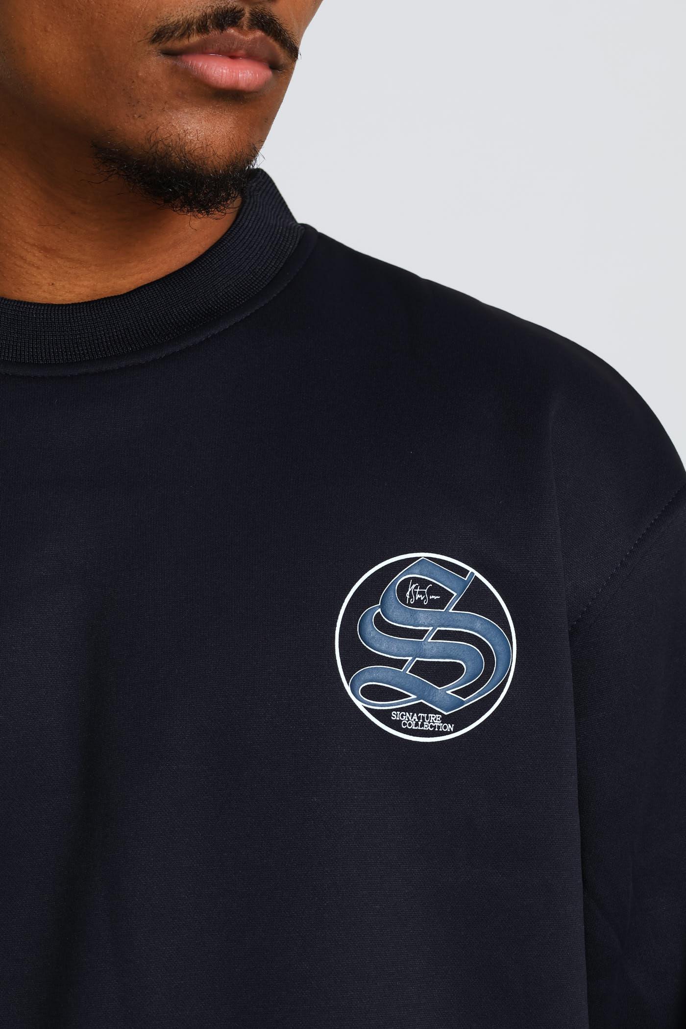 Pablo Crew Top - Navy - Image 3