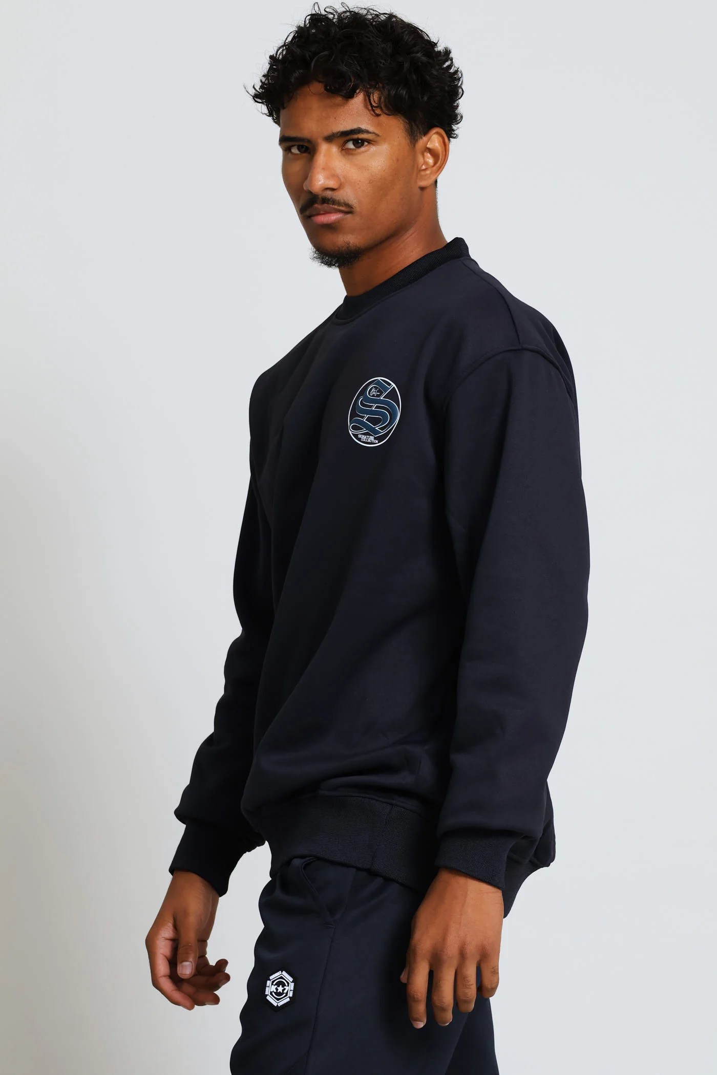 Pablo Crew Top - Navy - Image 4
