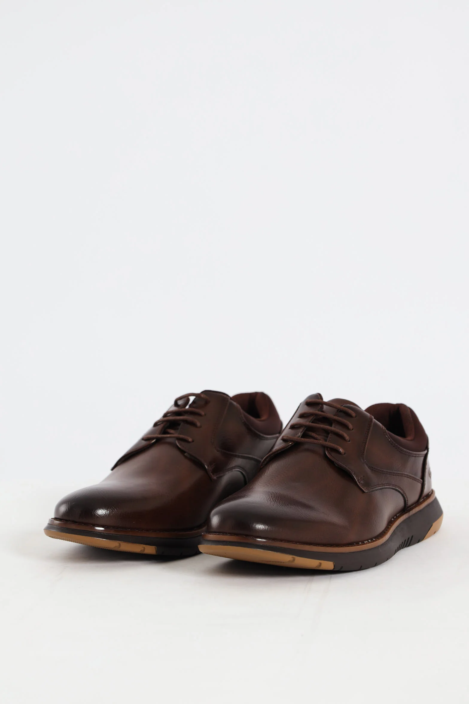 Padded Collar Smart Casual Shoe - Brown - Image 3