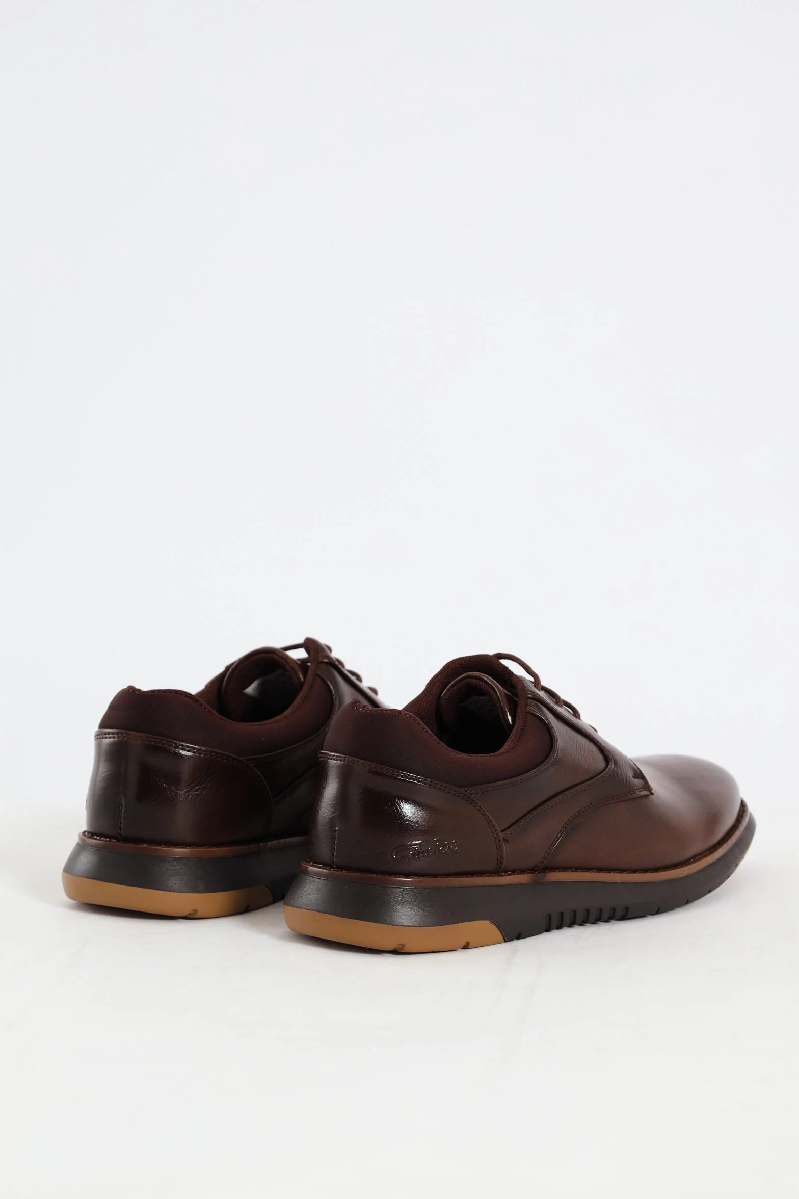 Padded Collar Smart Casual Shoe - Brown - Image 5