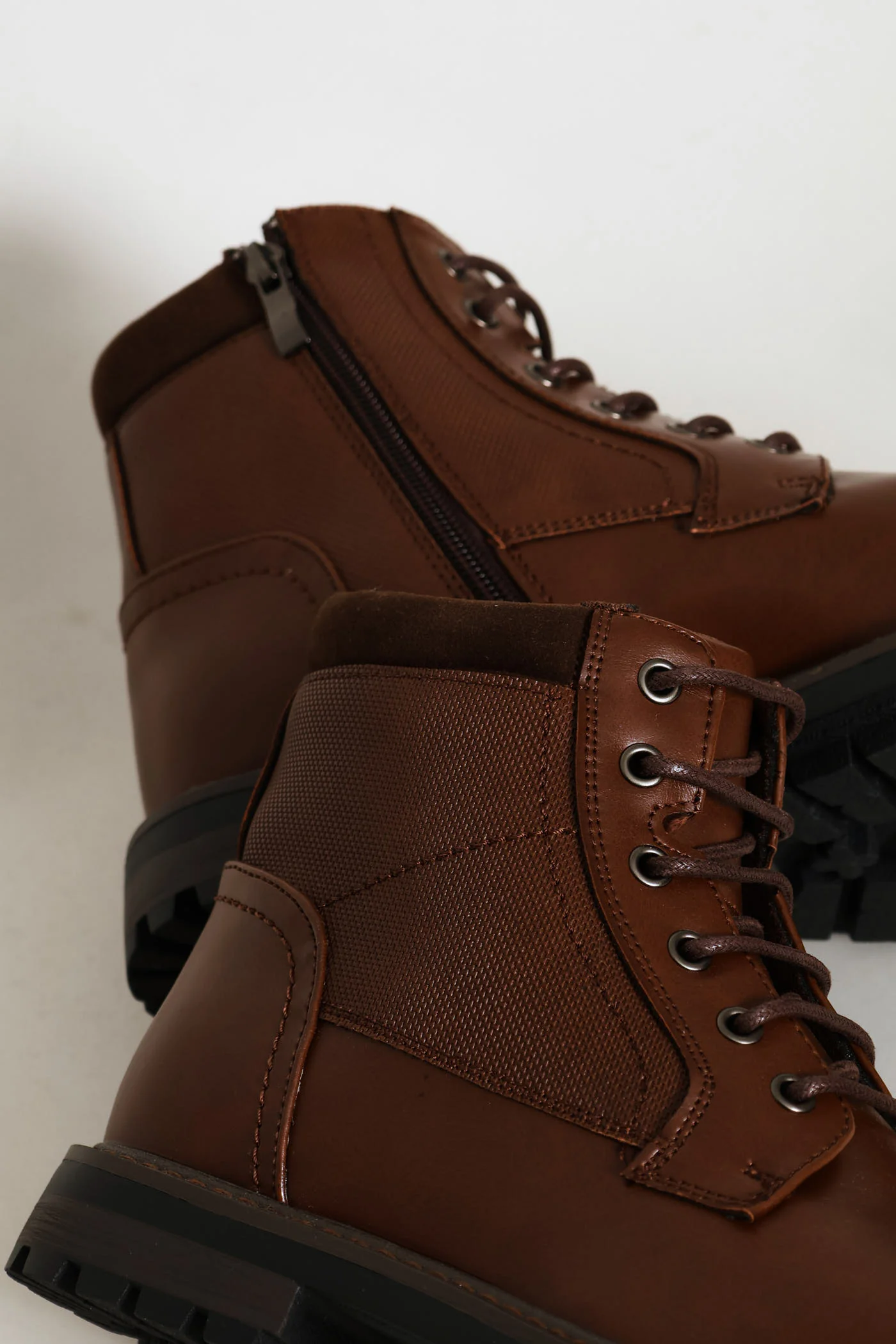 Padded Worker Boot - Chocolate - Image 2
