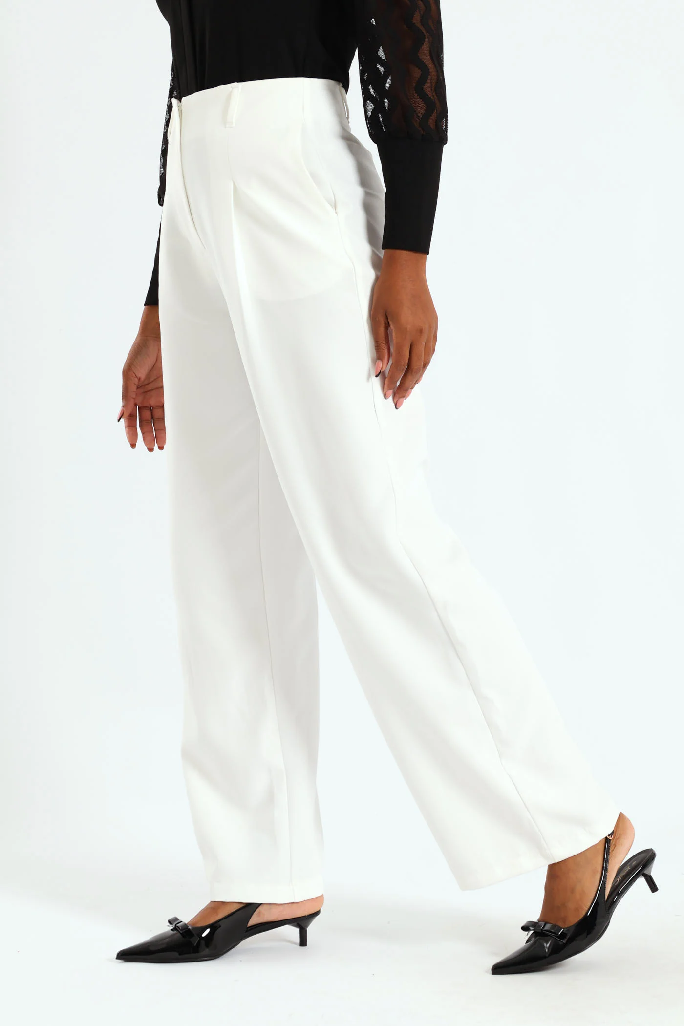 Paddle Straight Leg Pant - White - Image 3