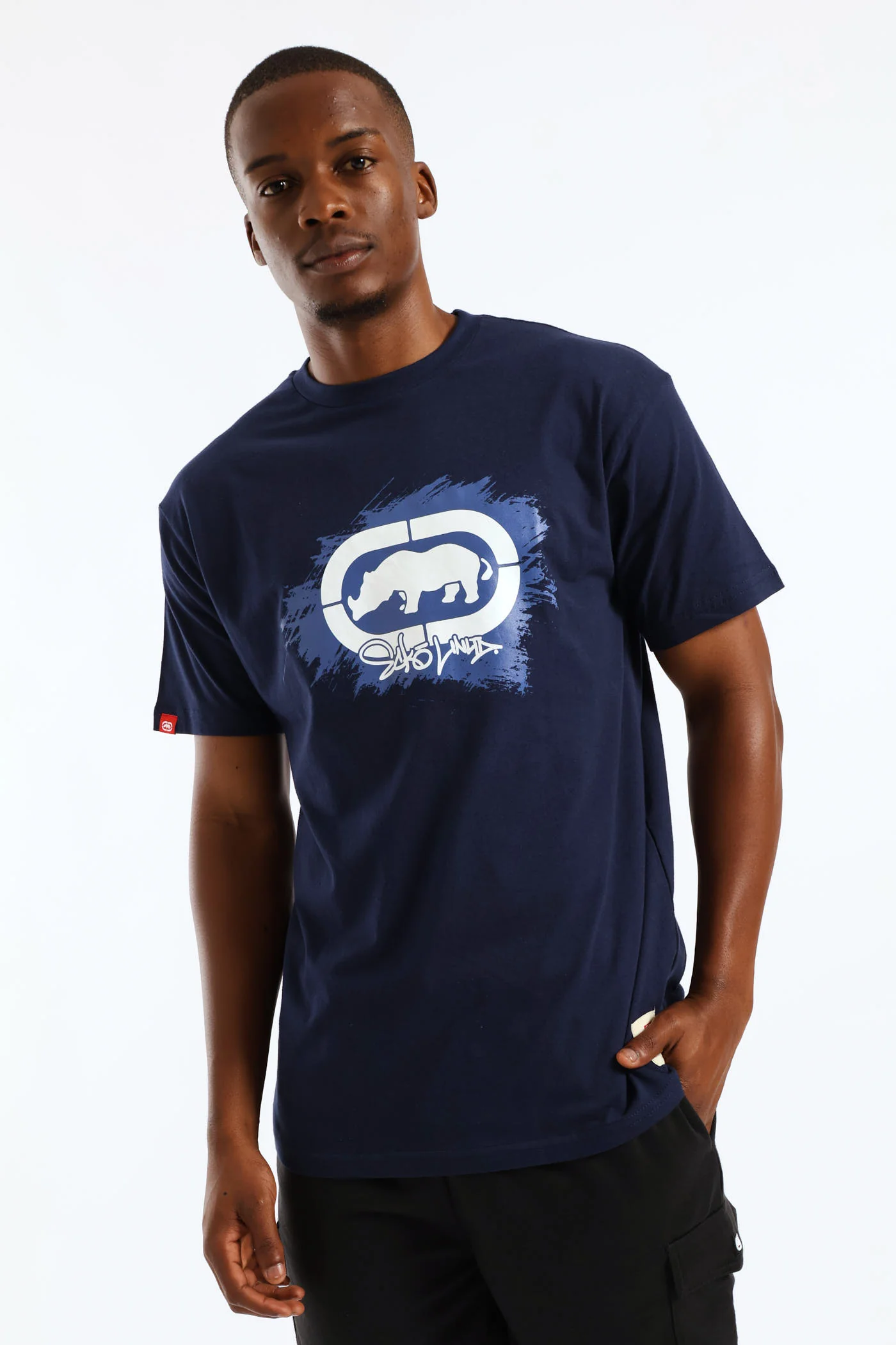 Paint Stripe Tee - Navy - Image 3