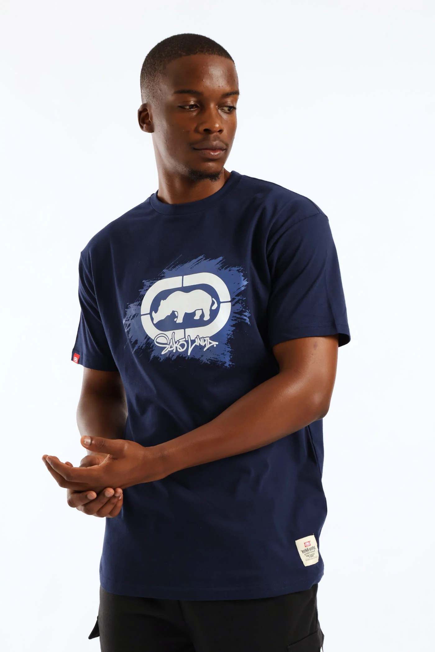 Paint Stripe Tee - Navy - Image 4