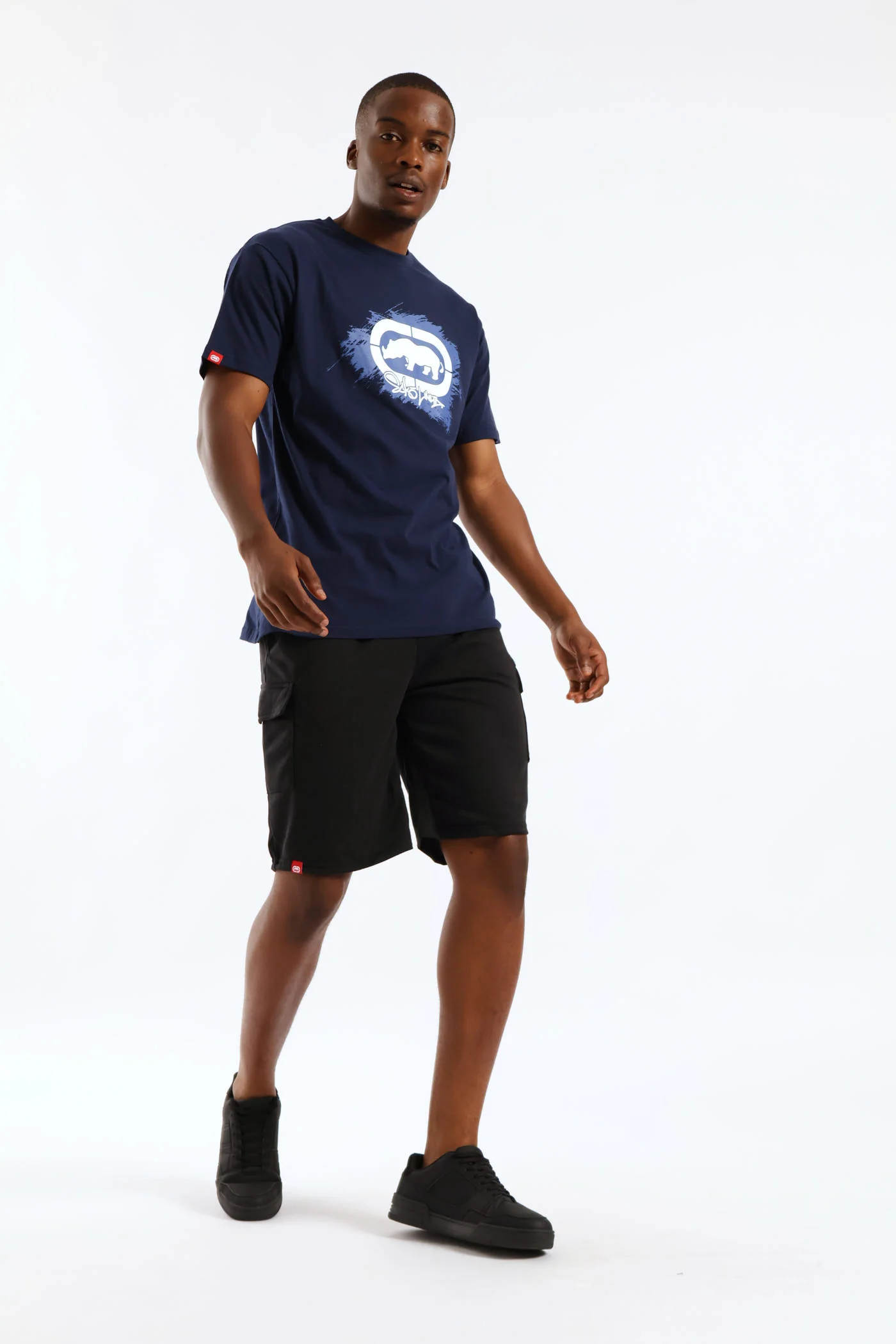 Paint Stripe Tee - Navy - Image 6