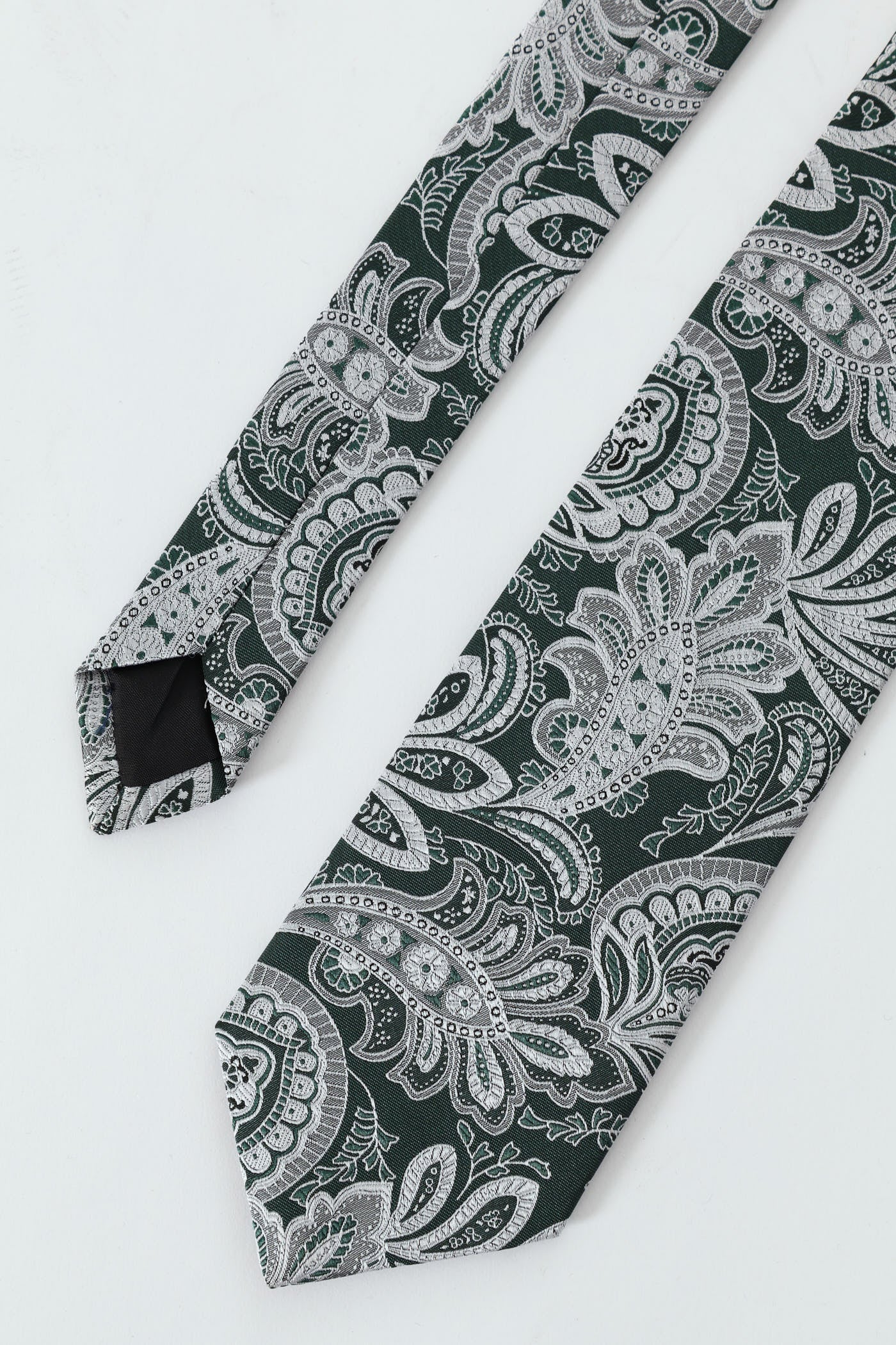 Paisley Tie - Dark Green - Image 2