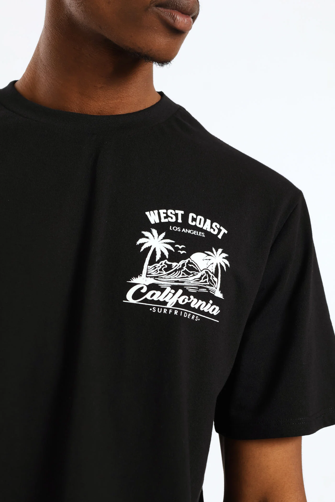 Palm Front & Black Tee - Black - Image 3