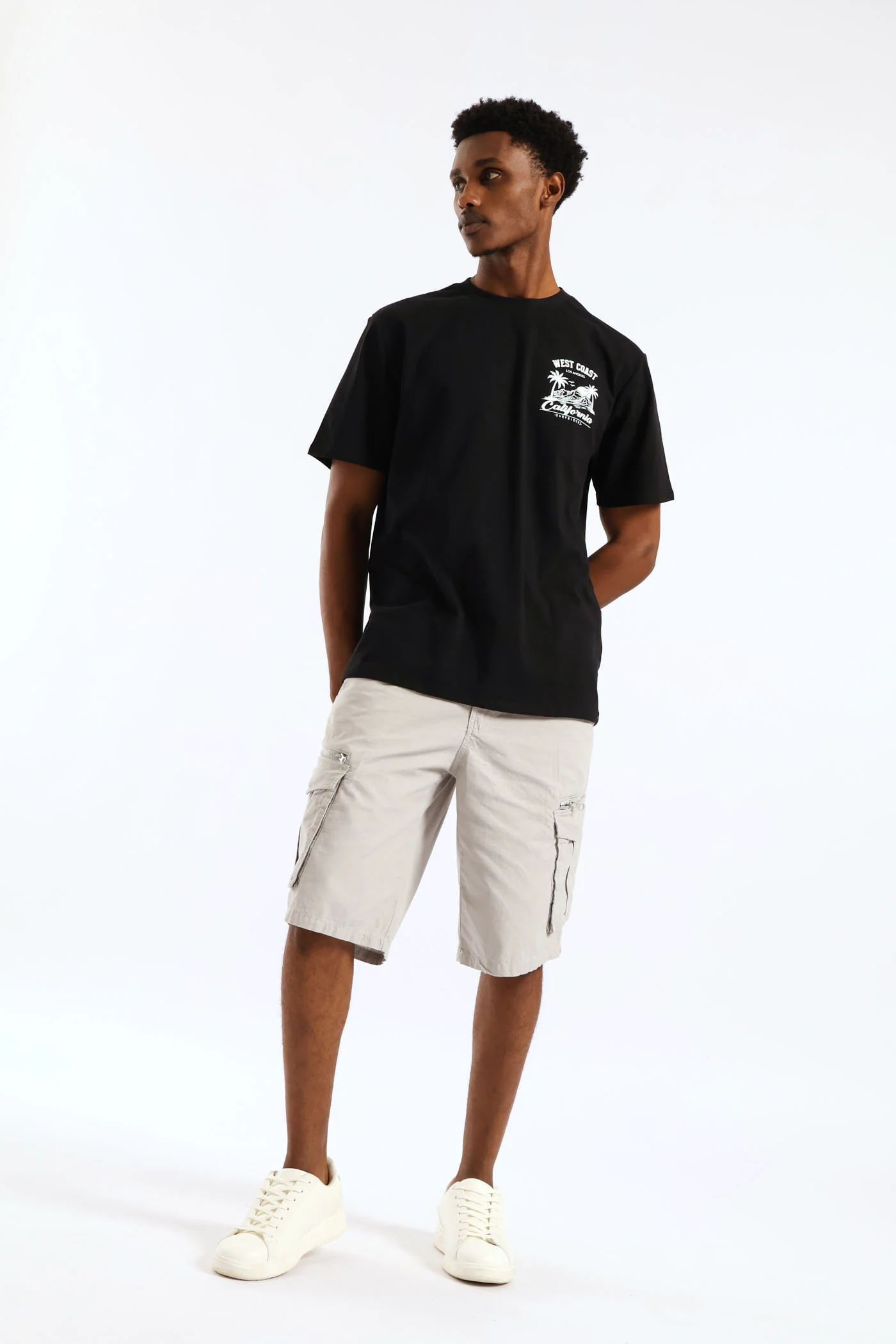 Palm Front & Black Tee - Black - Image 4
