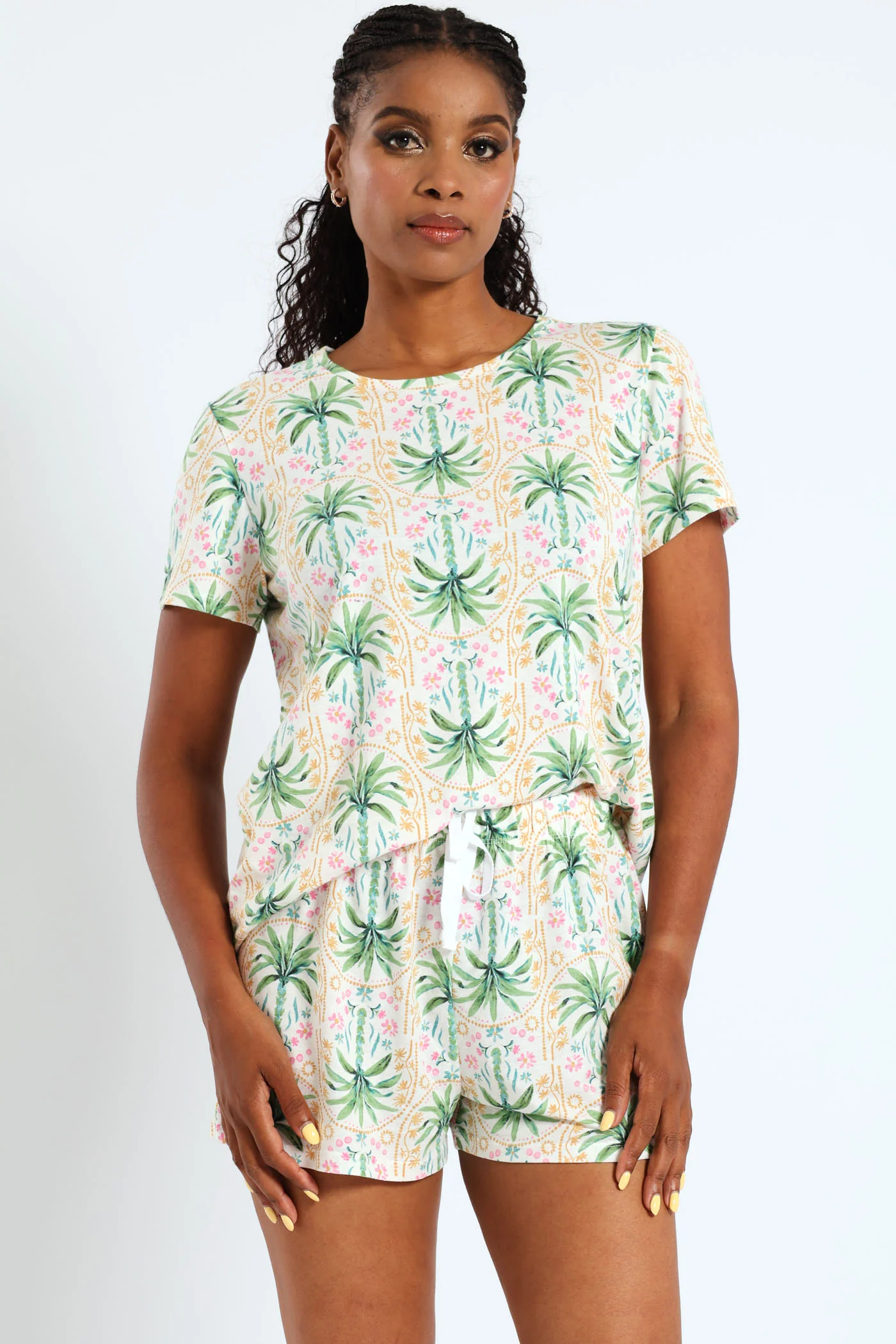Palm Knit Short - White - Image 2