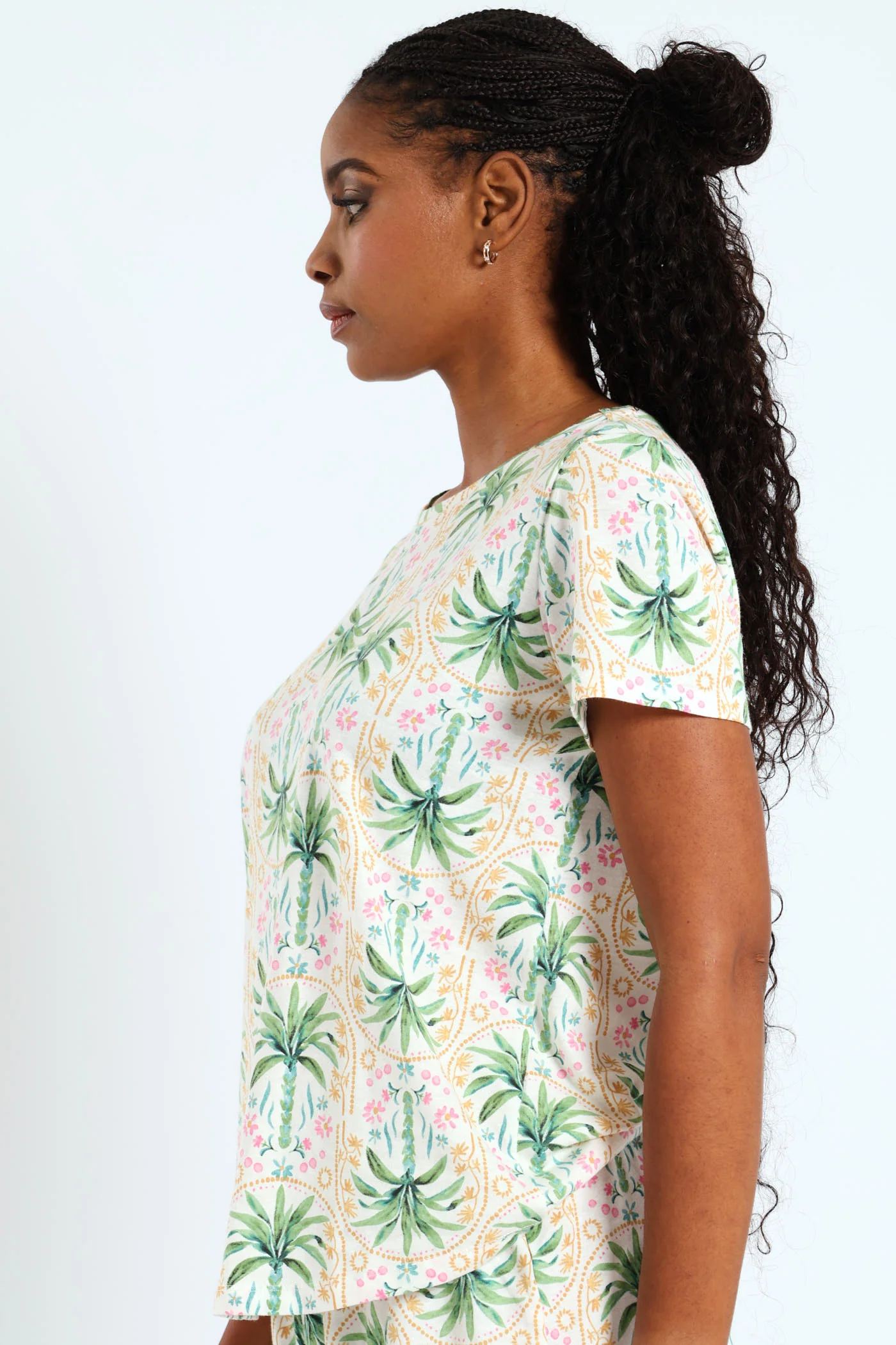 Palm Knit Tee - White - Image 3