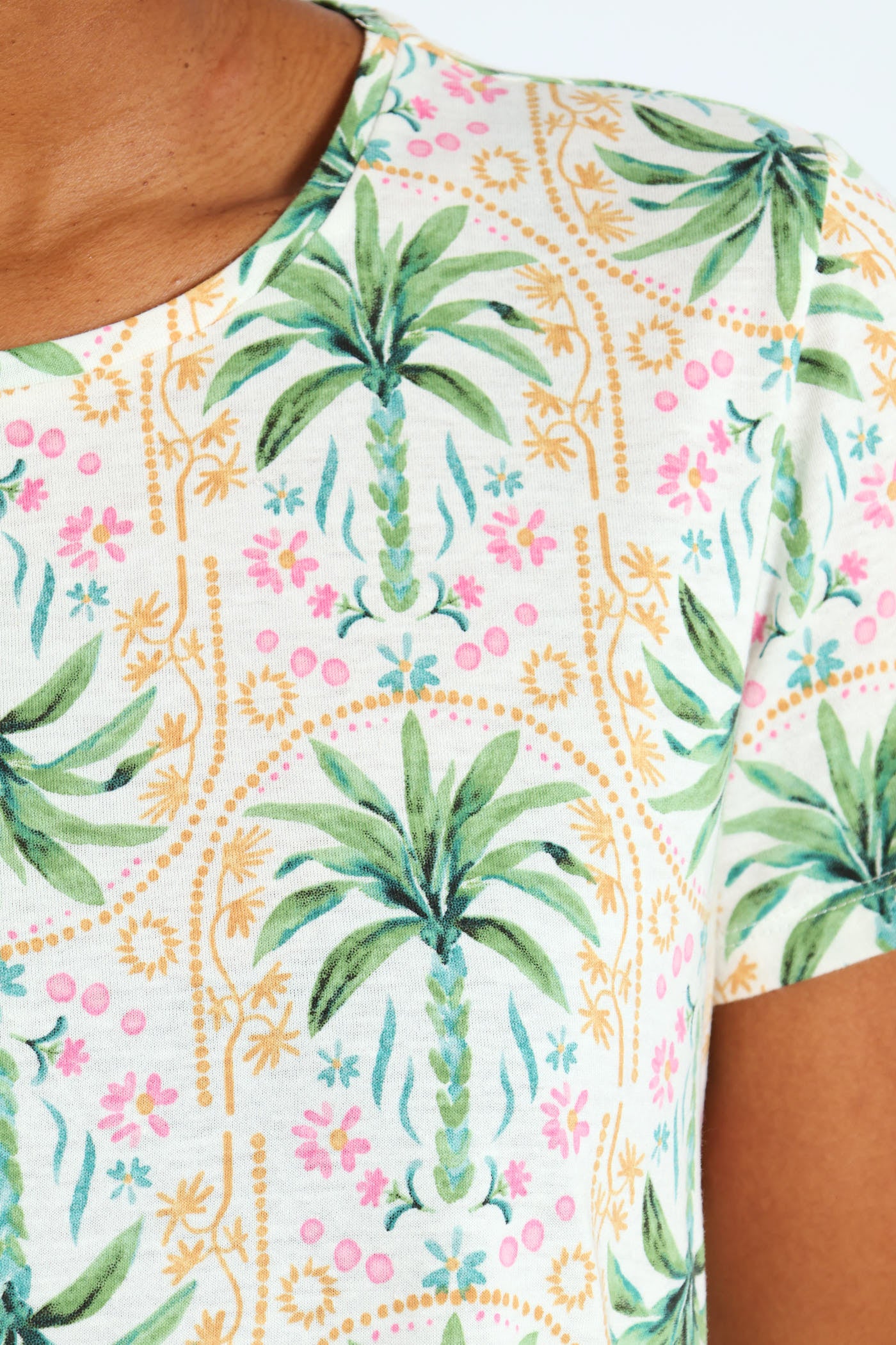 Palm Knit Tee - White - Image 5
