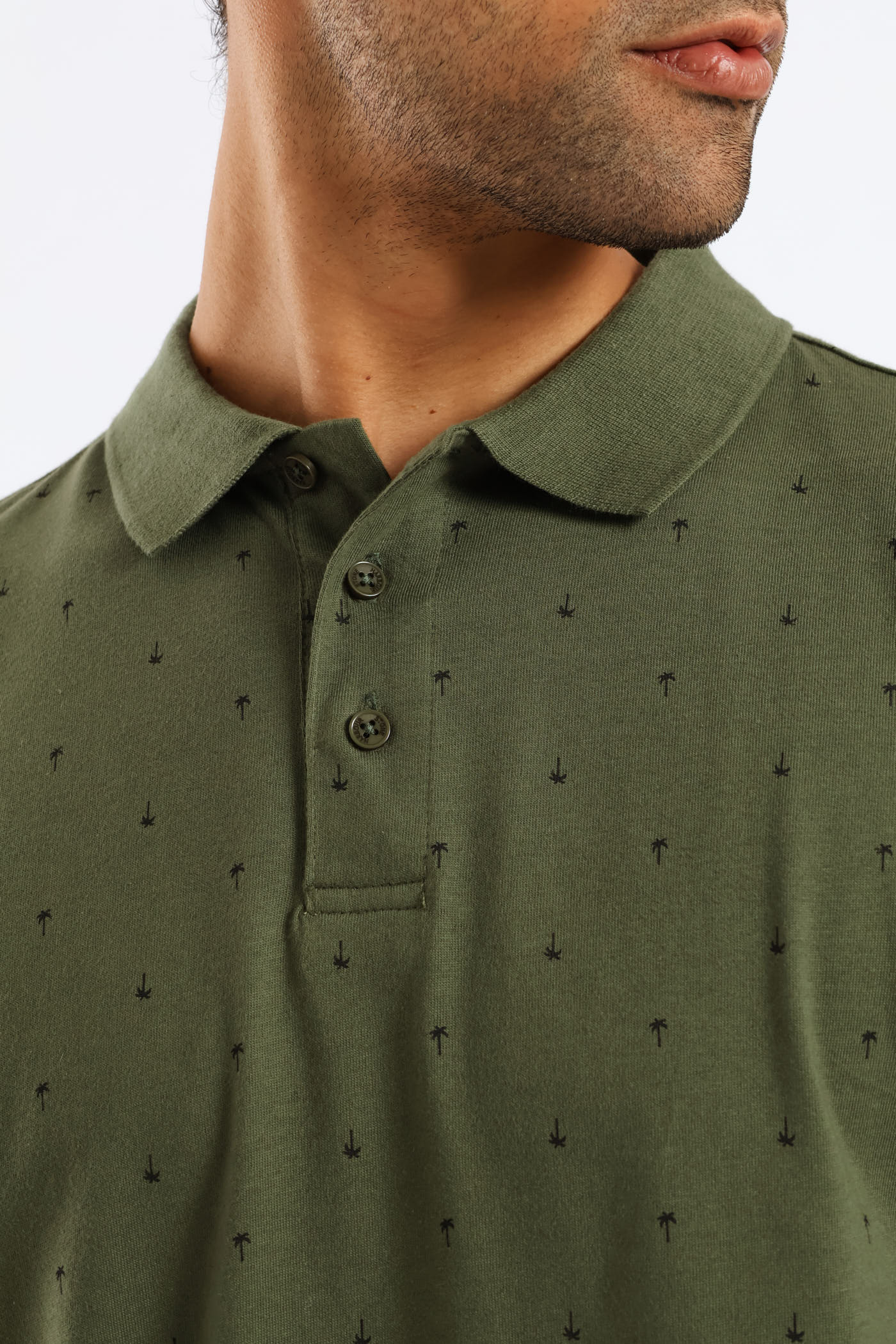 Palm Print Golfer - Olive - Image 2