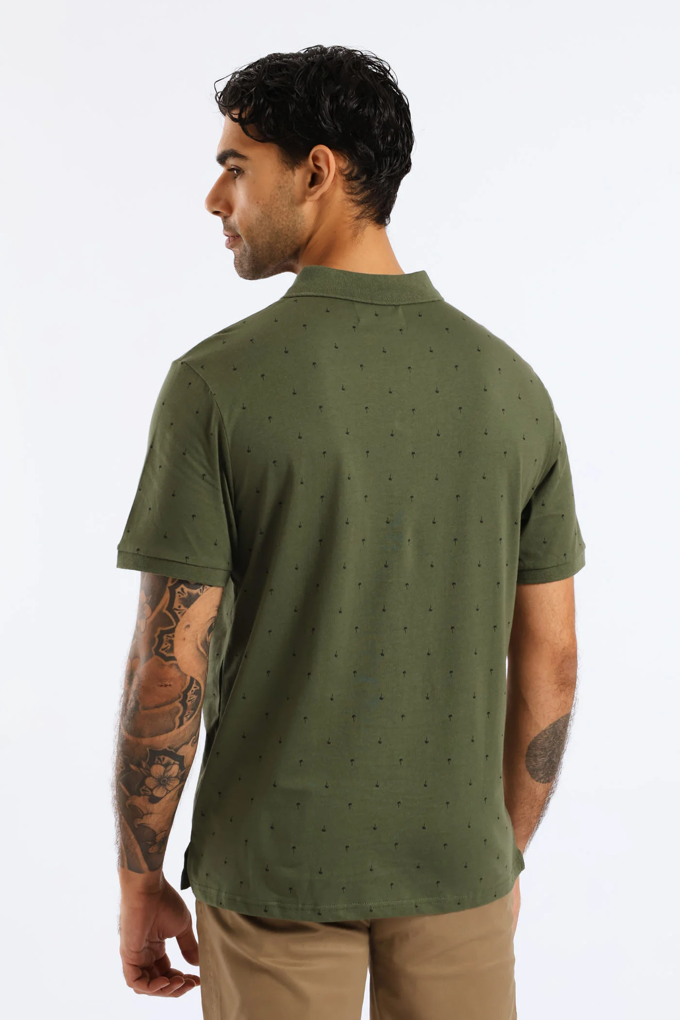 Palm Print Golfer - Olive - Image 4