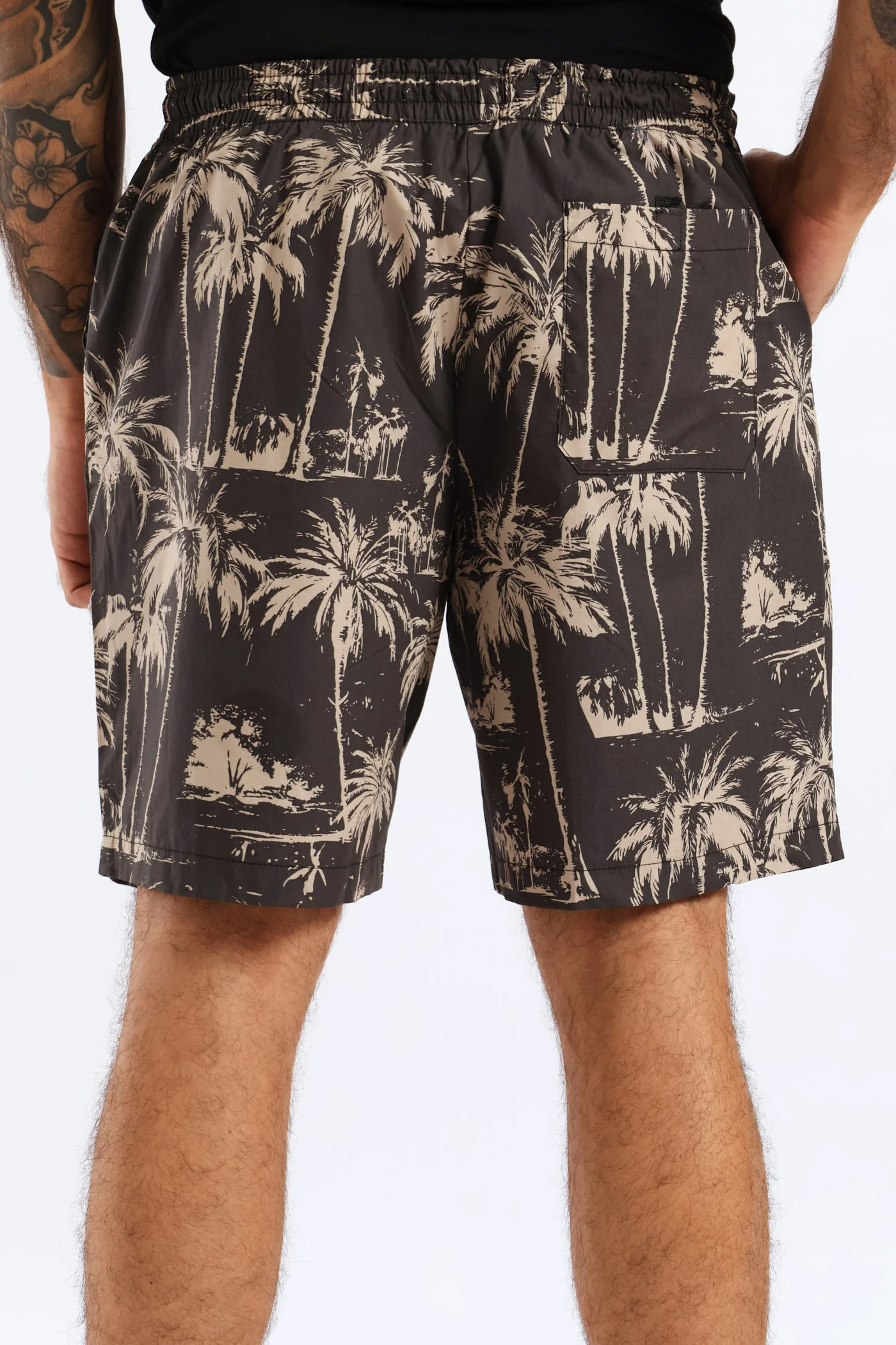 Palm Swim Short - Grey - Image 4