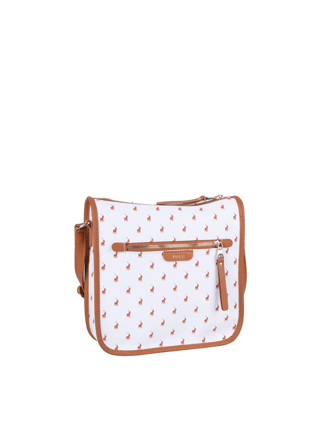 Panama Crossbody Bag - Tan/White - Image 5