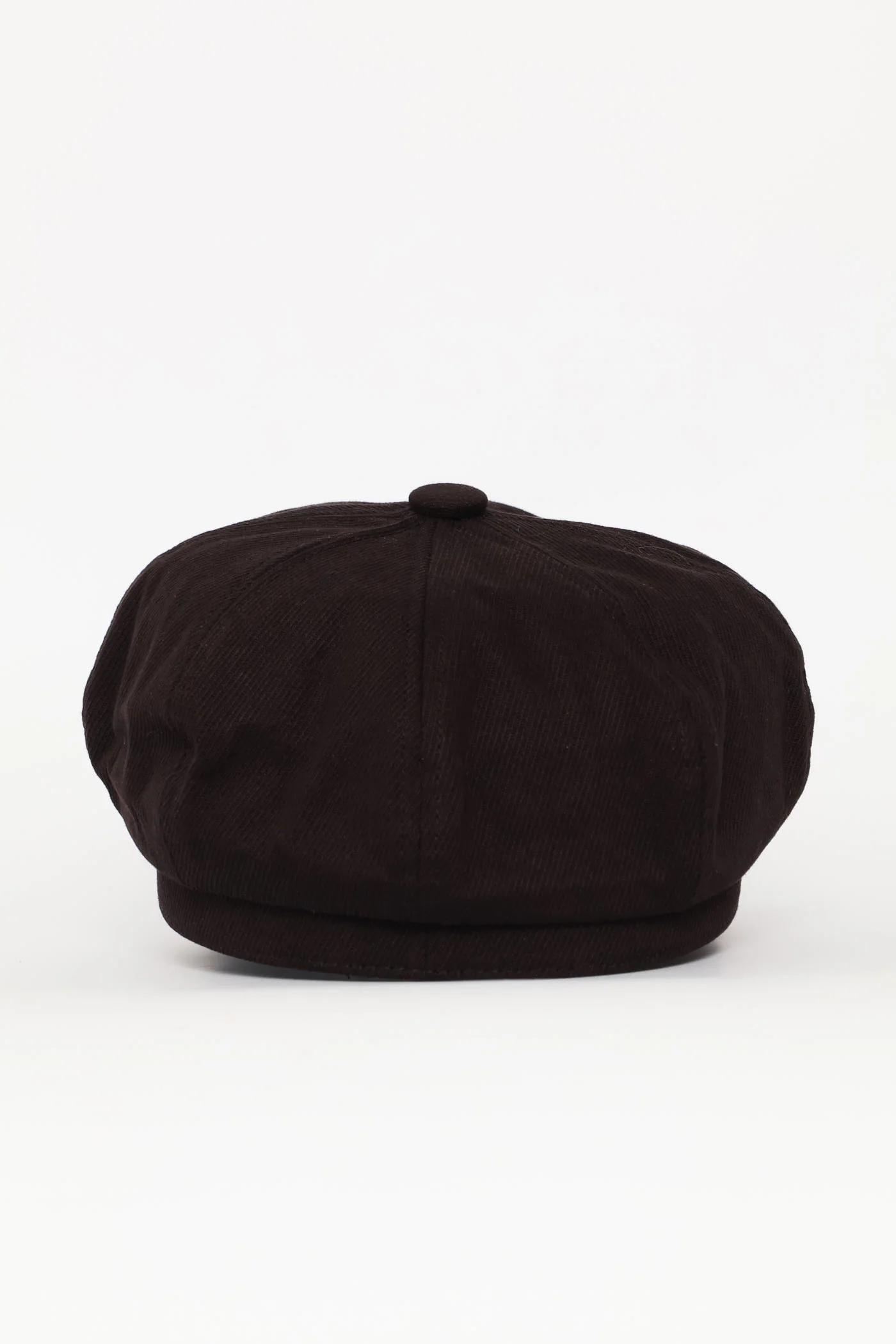 Panel Baker Boy Hat - Black - Image 3