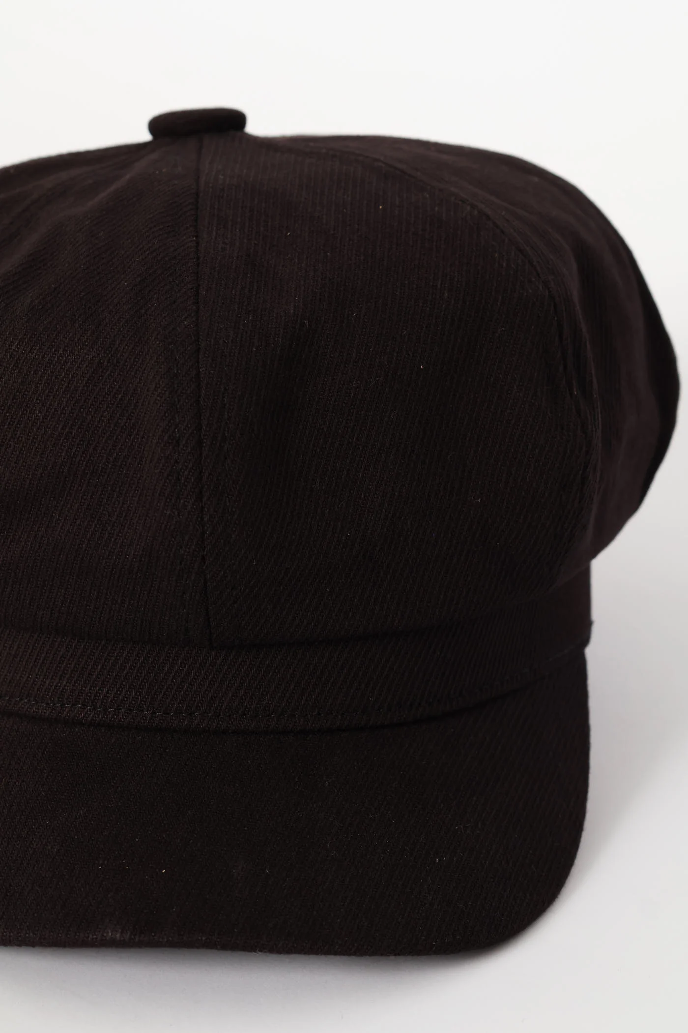 Panel Baker Boy Hat - Black - Image 4