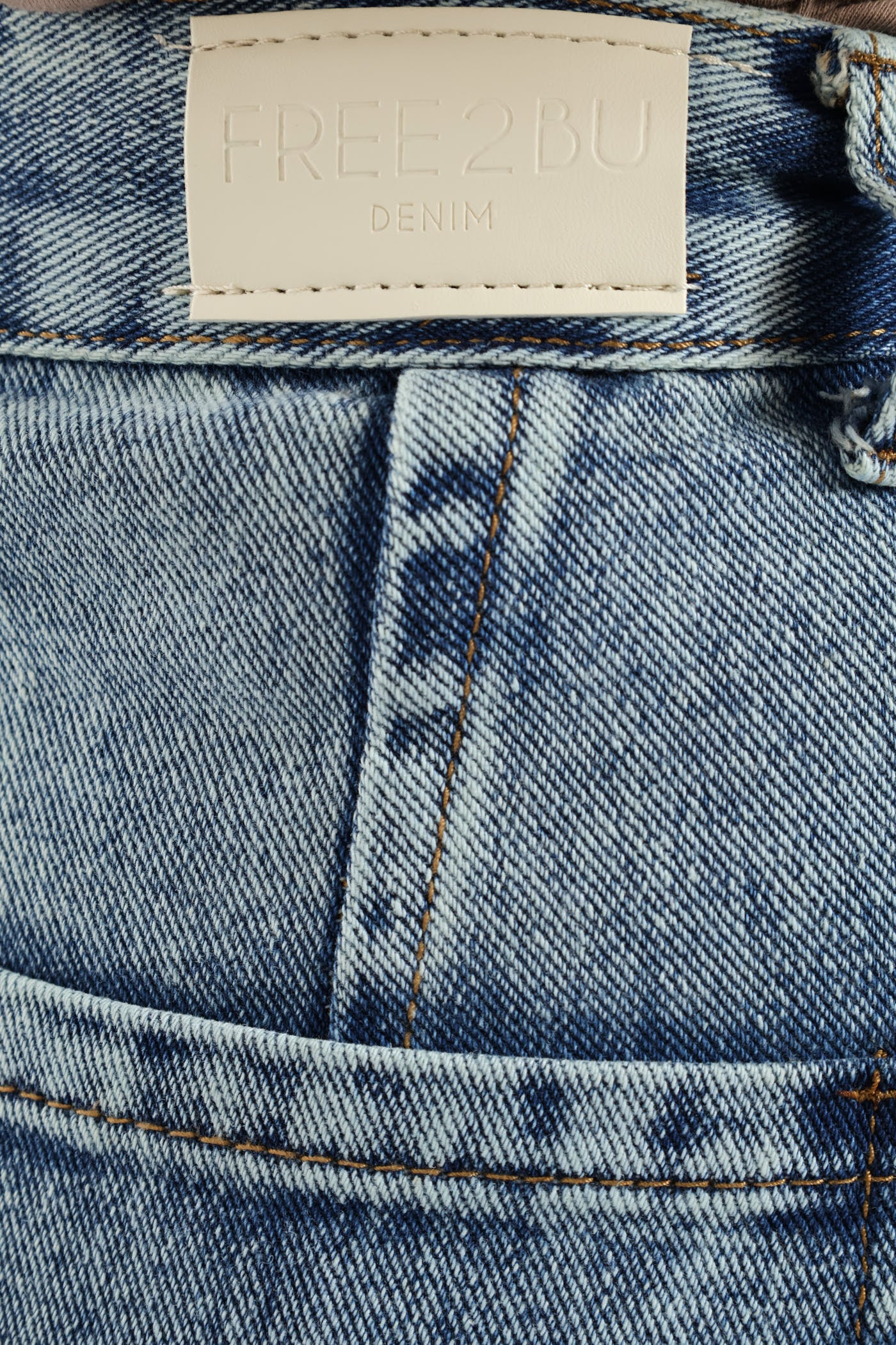 Panel Barrel Jean - Mid Blue - Image 5