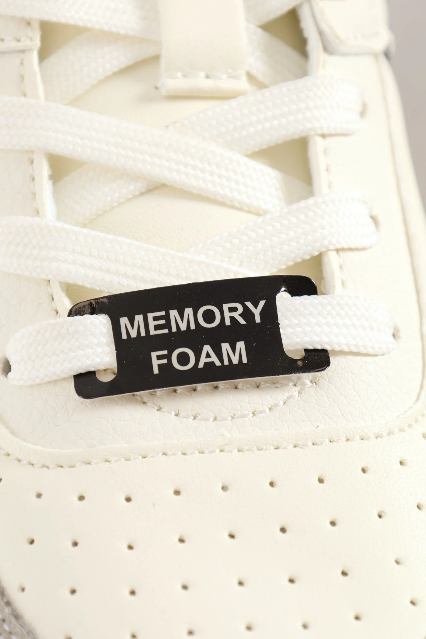 Panel Detail Sneaker - White/Grey - Image 6