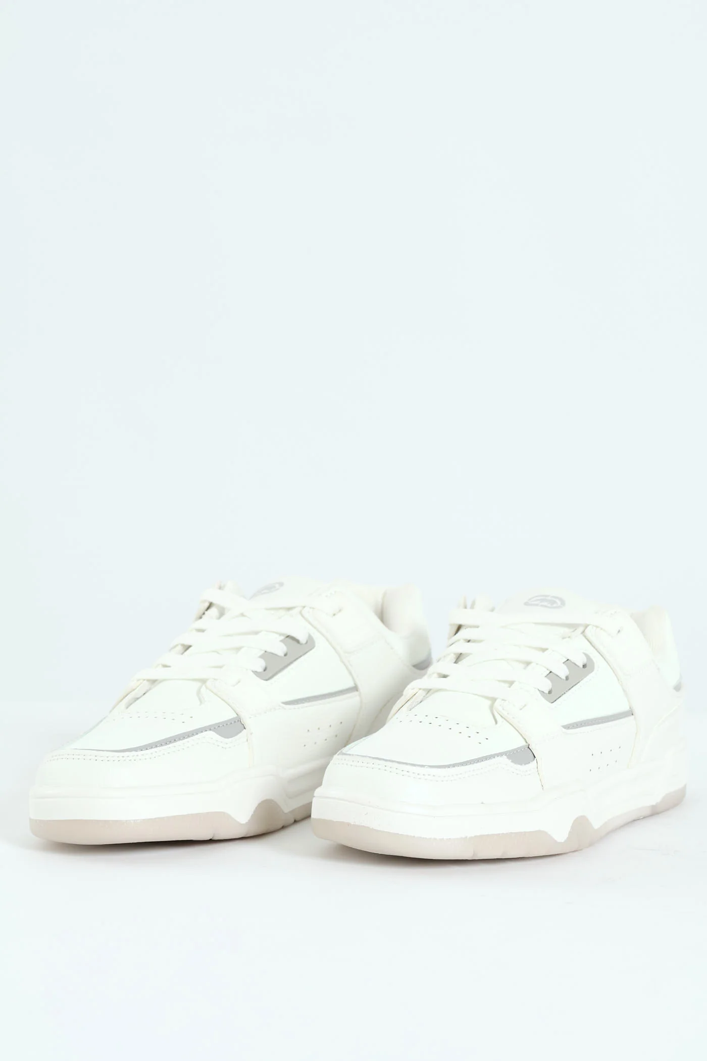 Panelled Detail Sneaker - White - Image 4