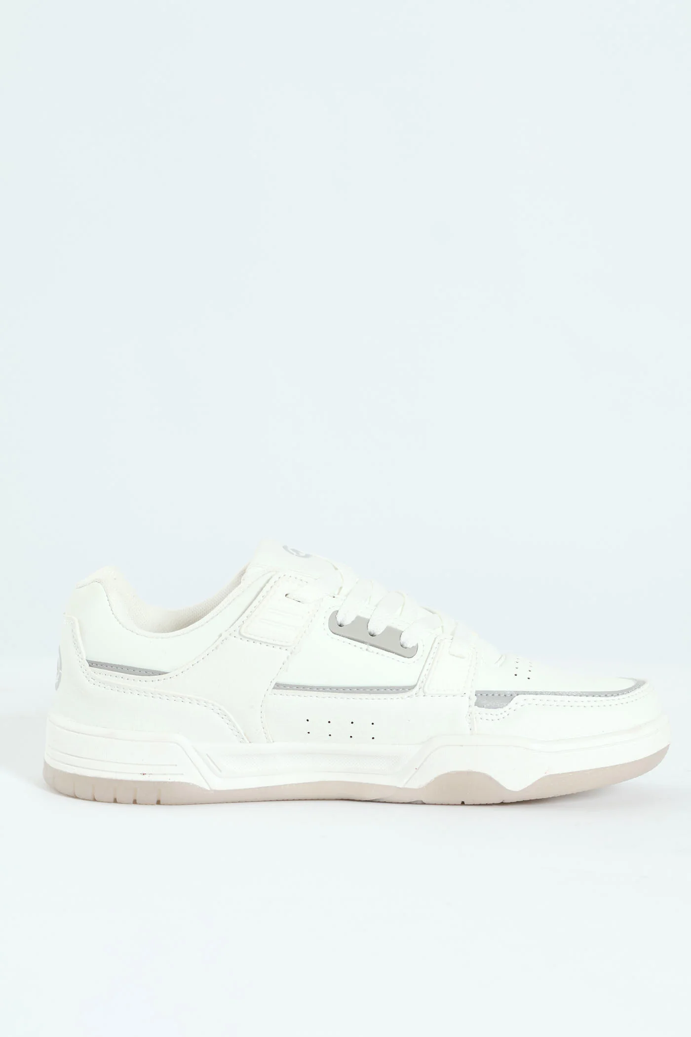 Panelled Detail Sneaker - White - Image 5