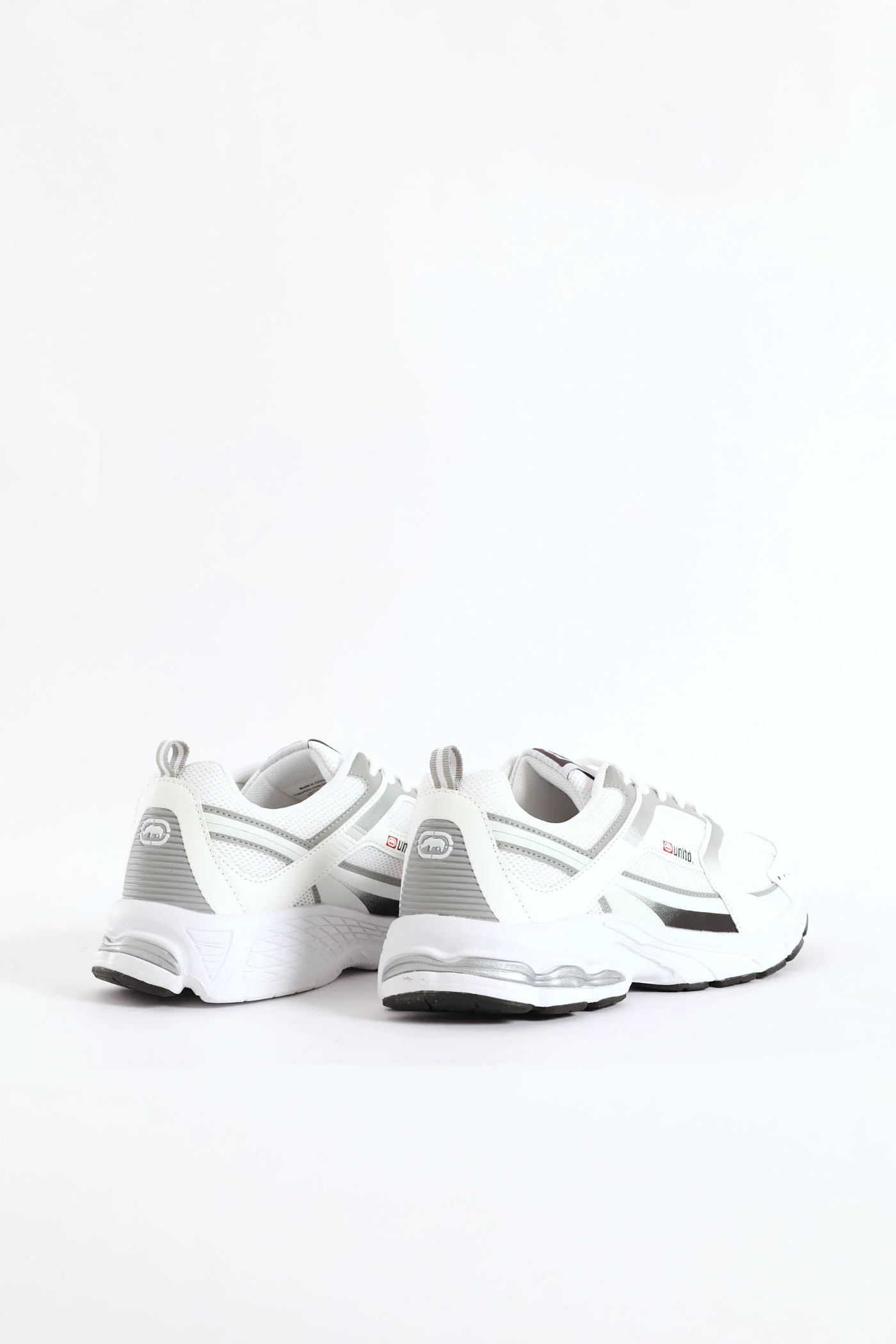 Panelled Lace Up Trainer - White - Image 2
