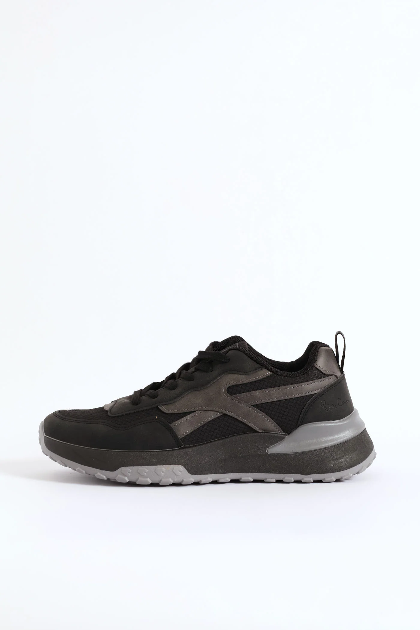 Panelled Retro Sneaker - Black - Image 2