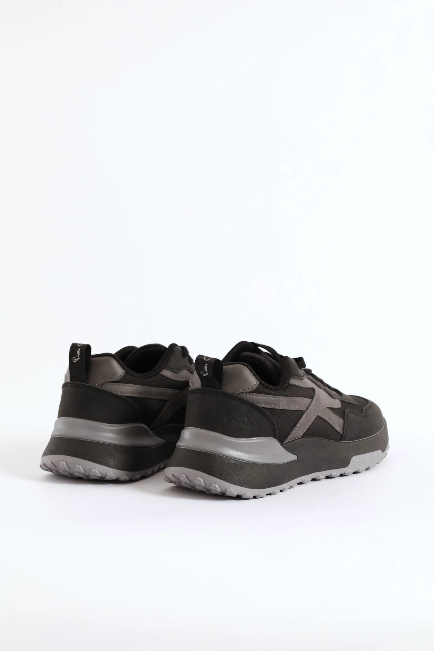 Panelled Retro Sneaker - Black - Image 5