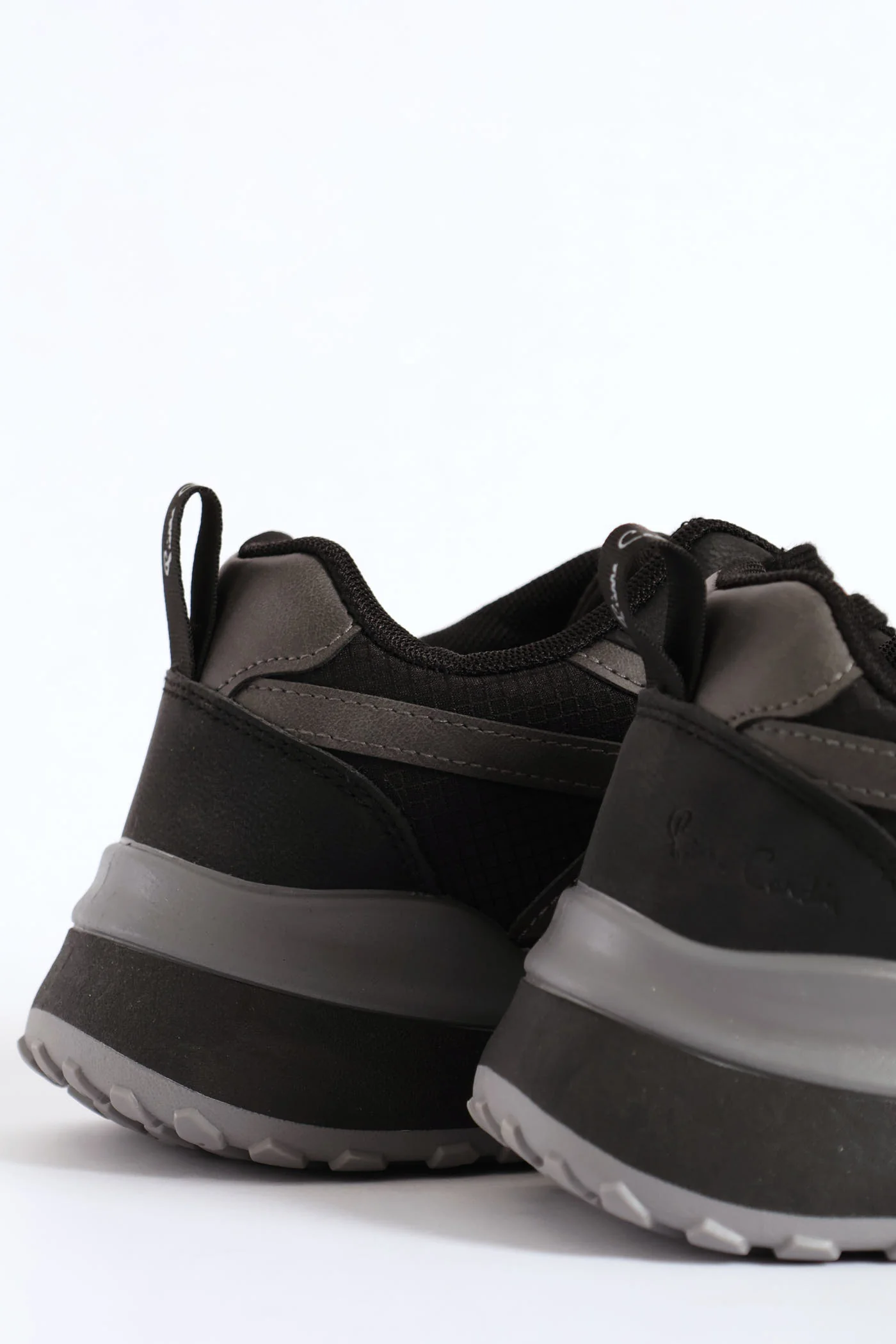 Panelled Retro Sneaker - Black - Image 6