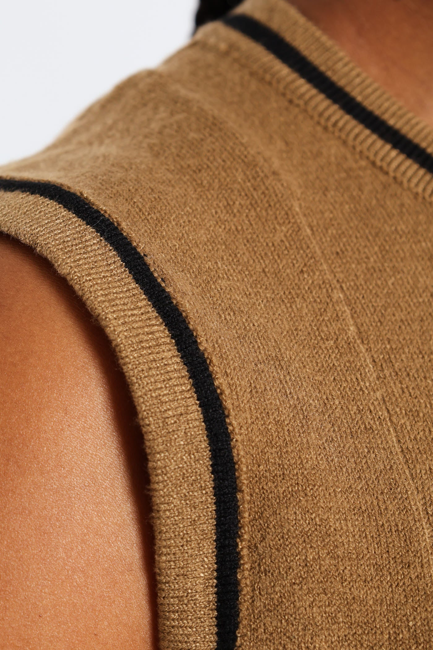 Panelled Tipped Skater Knitwear Dress - Image 5