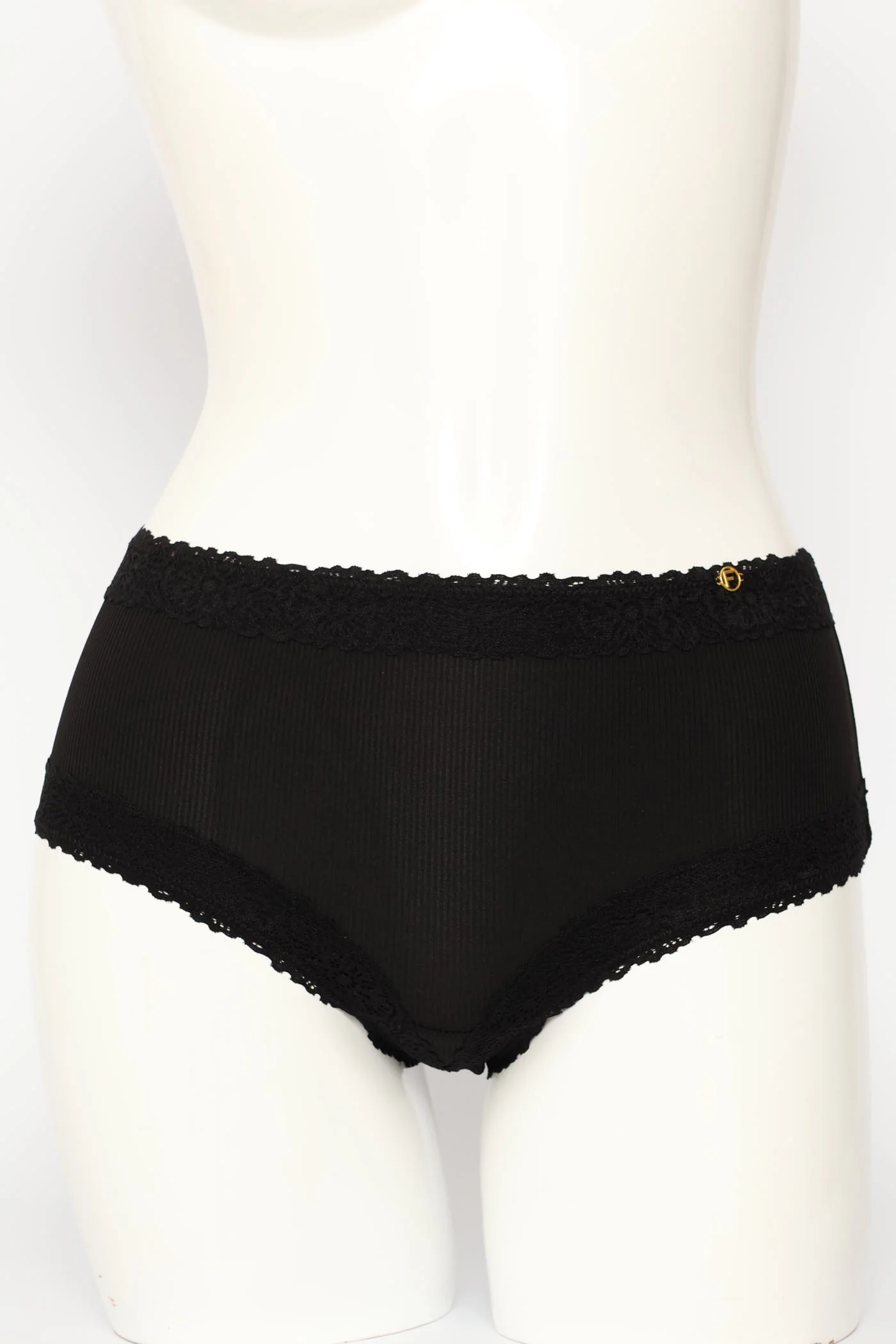 3 Pack Lace Trim Boyleg Panties - Multi - Image 2