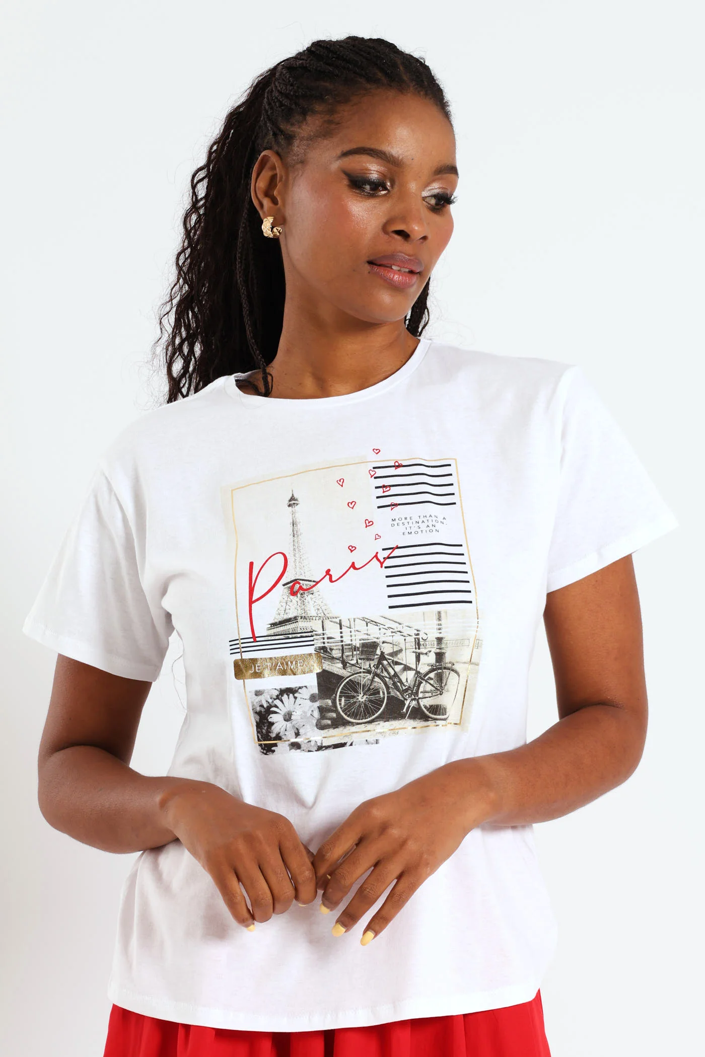 Paris Postcard Tee - White - Image 2