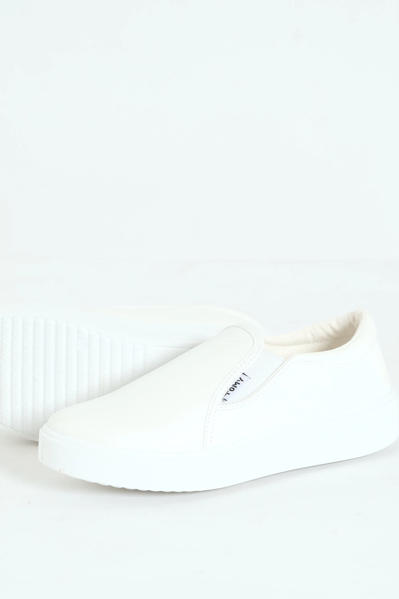 Parker Side Gusset Slip On - White - Image 10