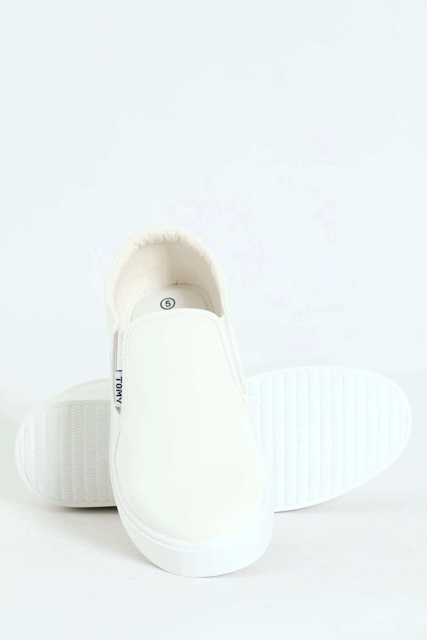 Parker Side Gusset Slip On - White - Image 6