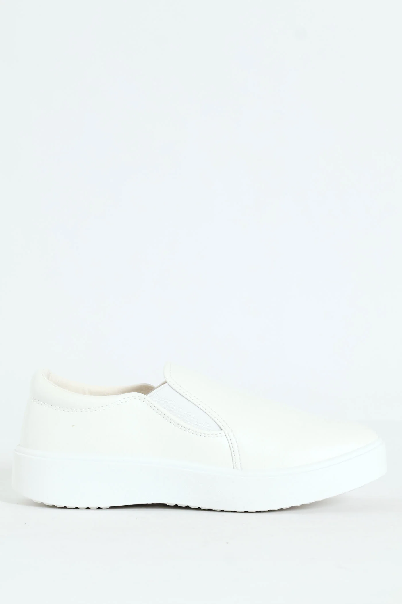 Parker Side Gusset Slip On - White - Image 7