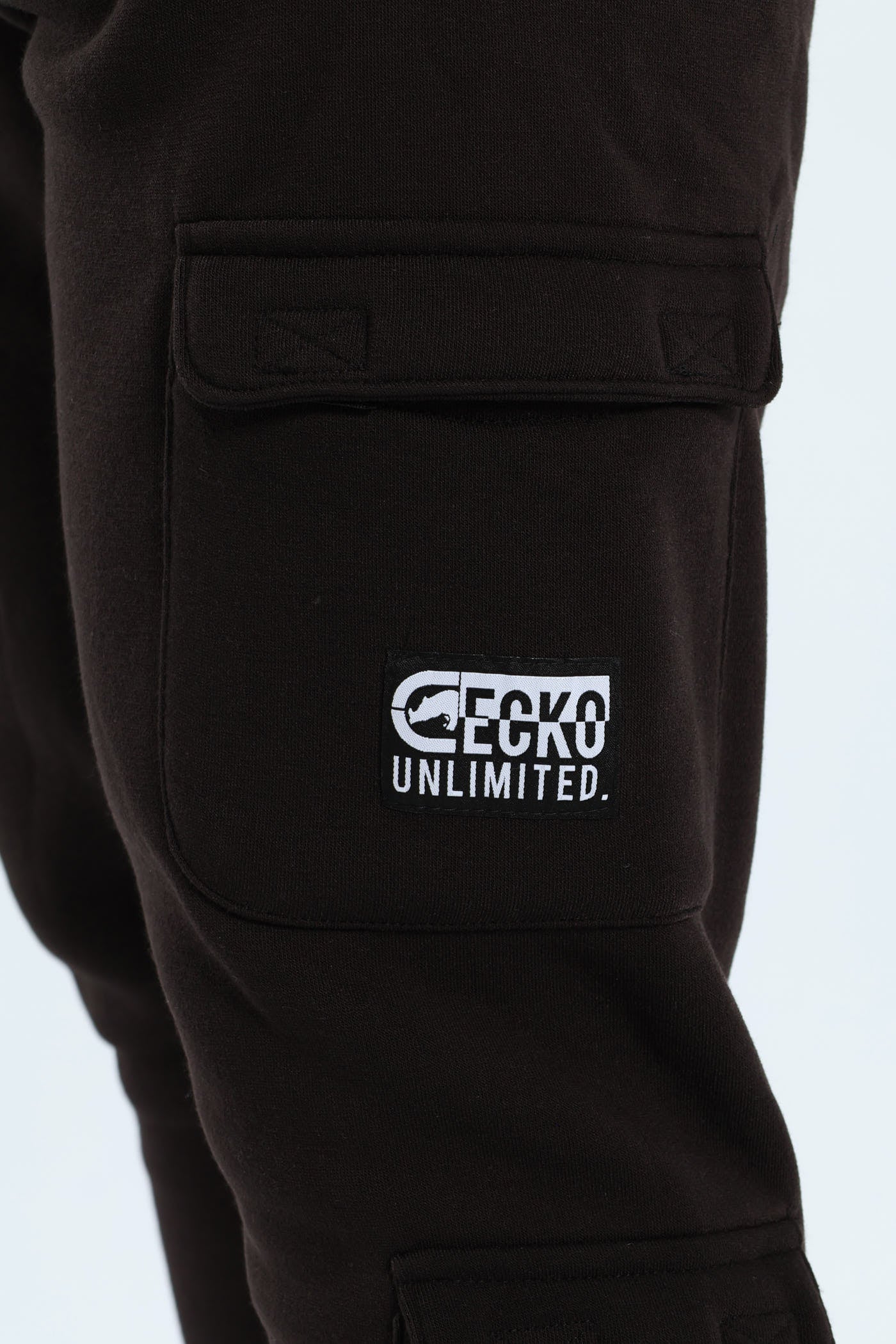 Patch Fleece Joggrer - Black - Image 2