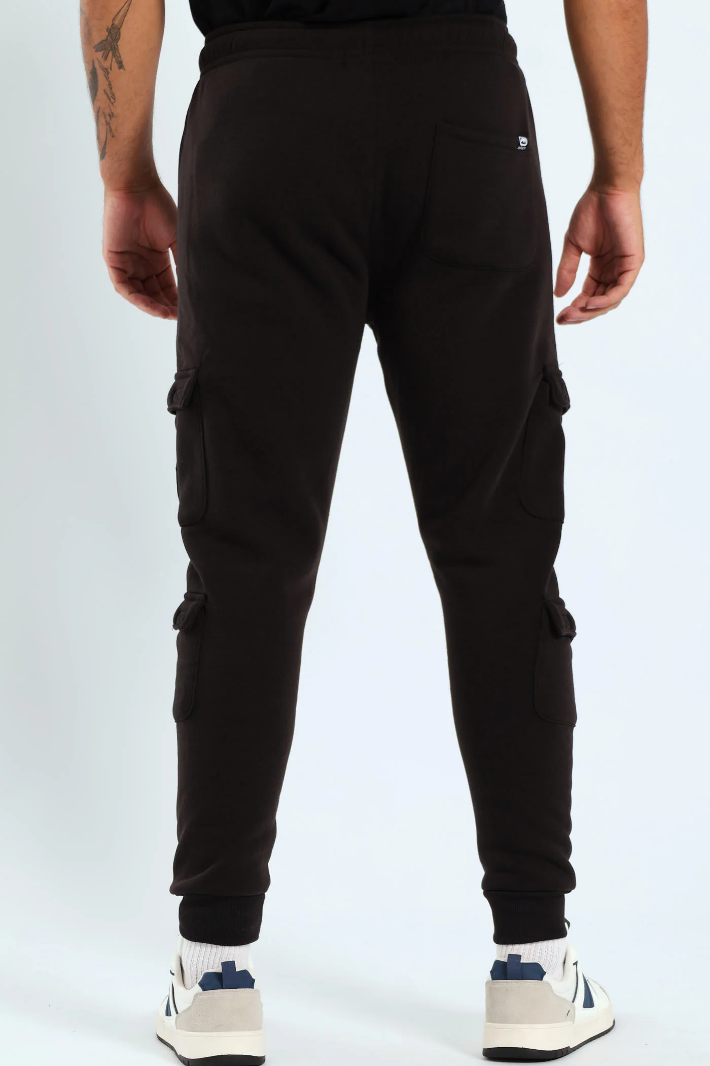 Patch Fleece Joggrer - Black - Image 4