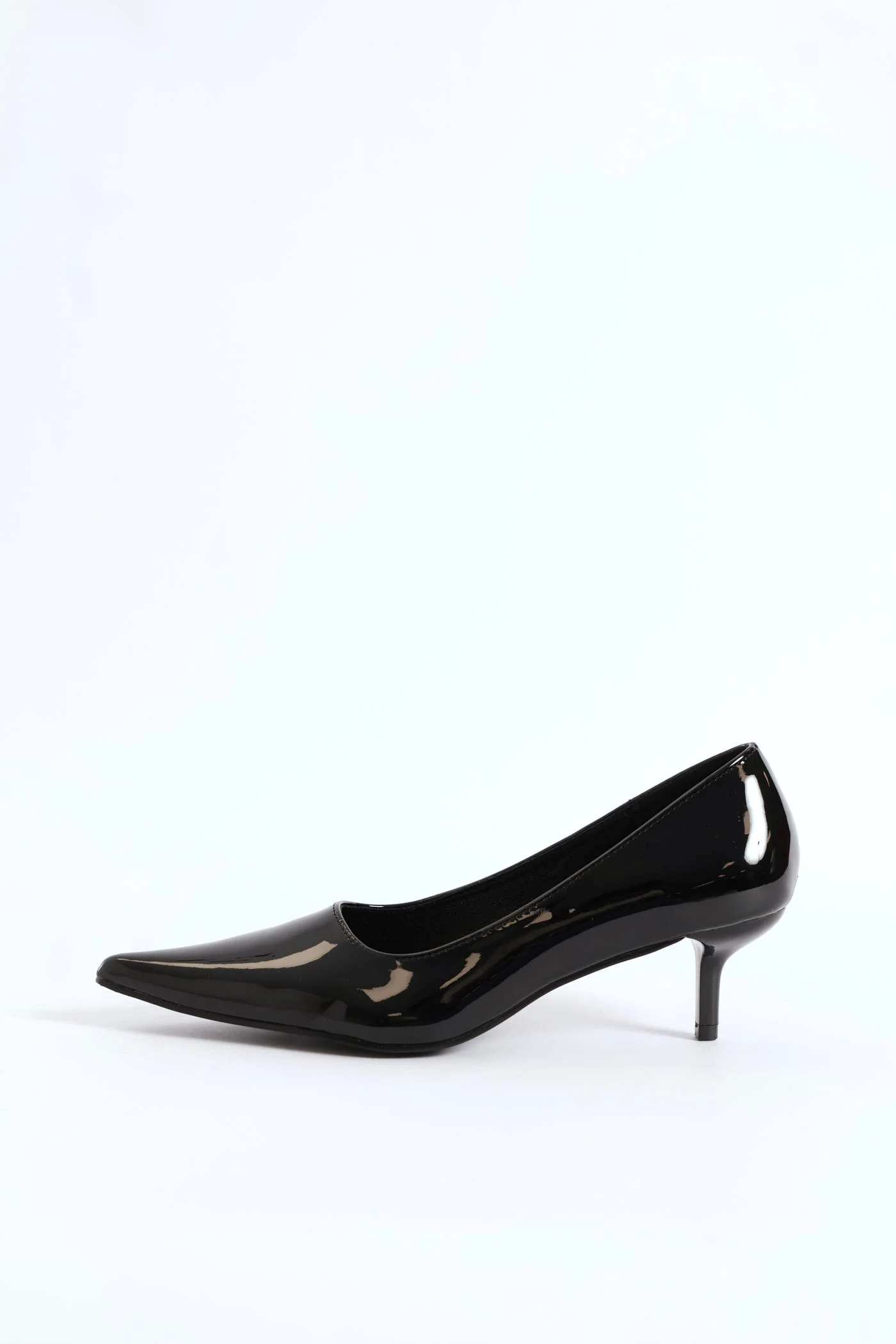 Patent Court Heel - Black - Image 4