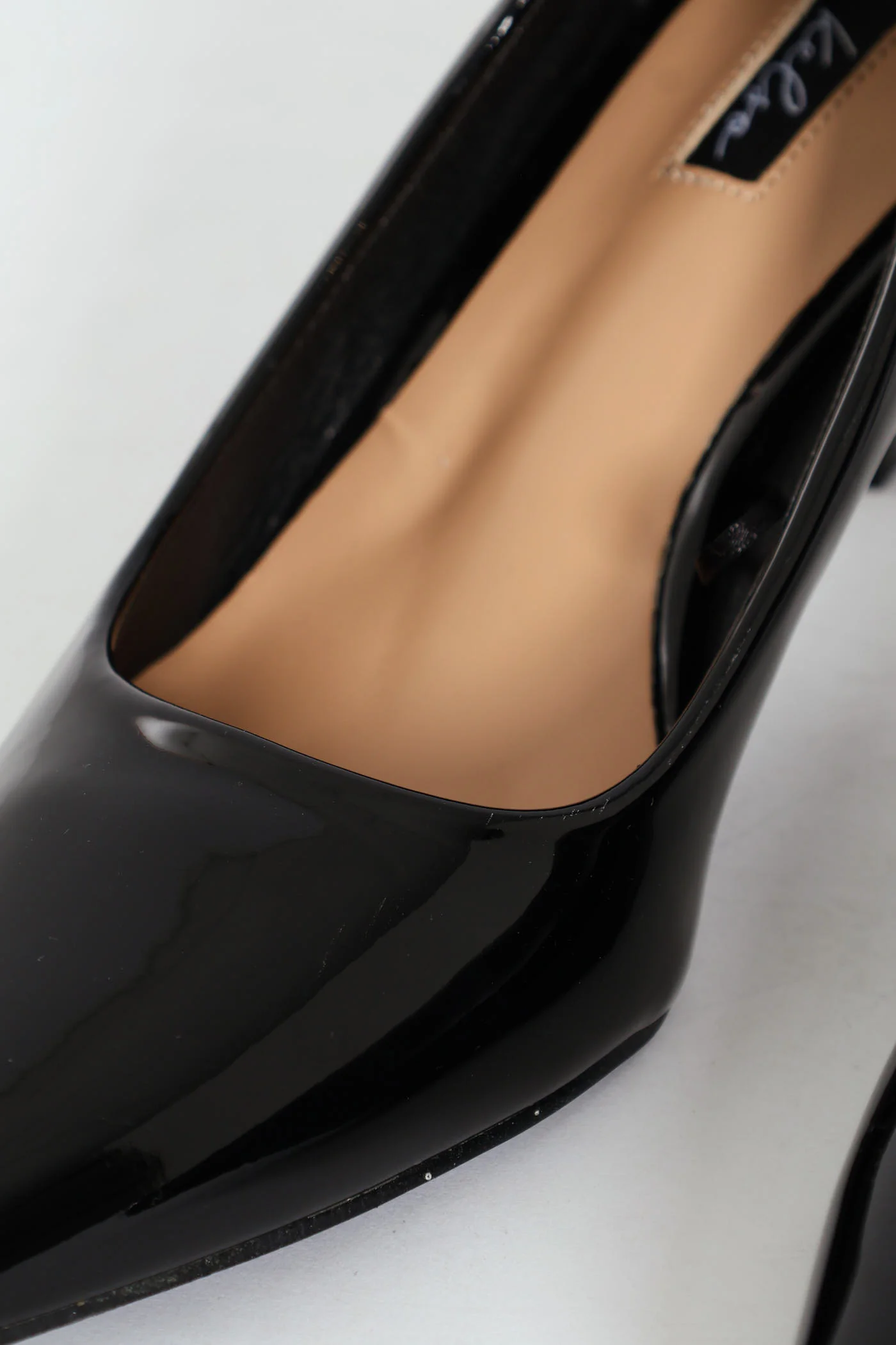 Patent Kitten Court Heel - Black - Image 5