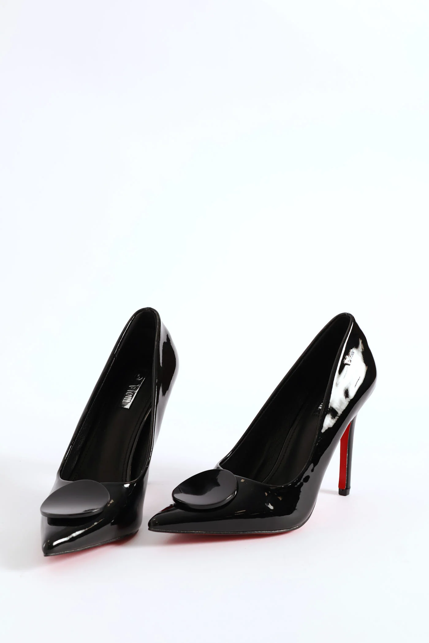 Patent Leather Heel - Black - Image 3