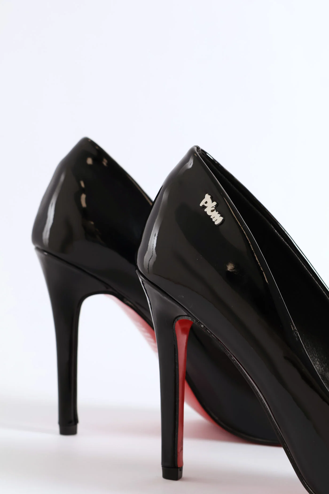 Patent Leather Heel - Black - Image 4