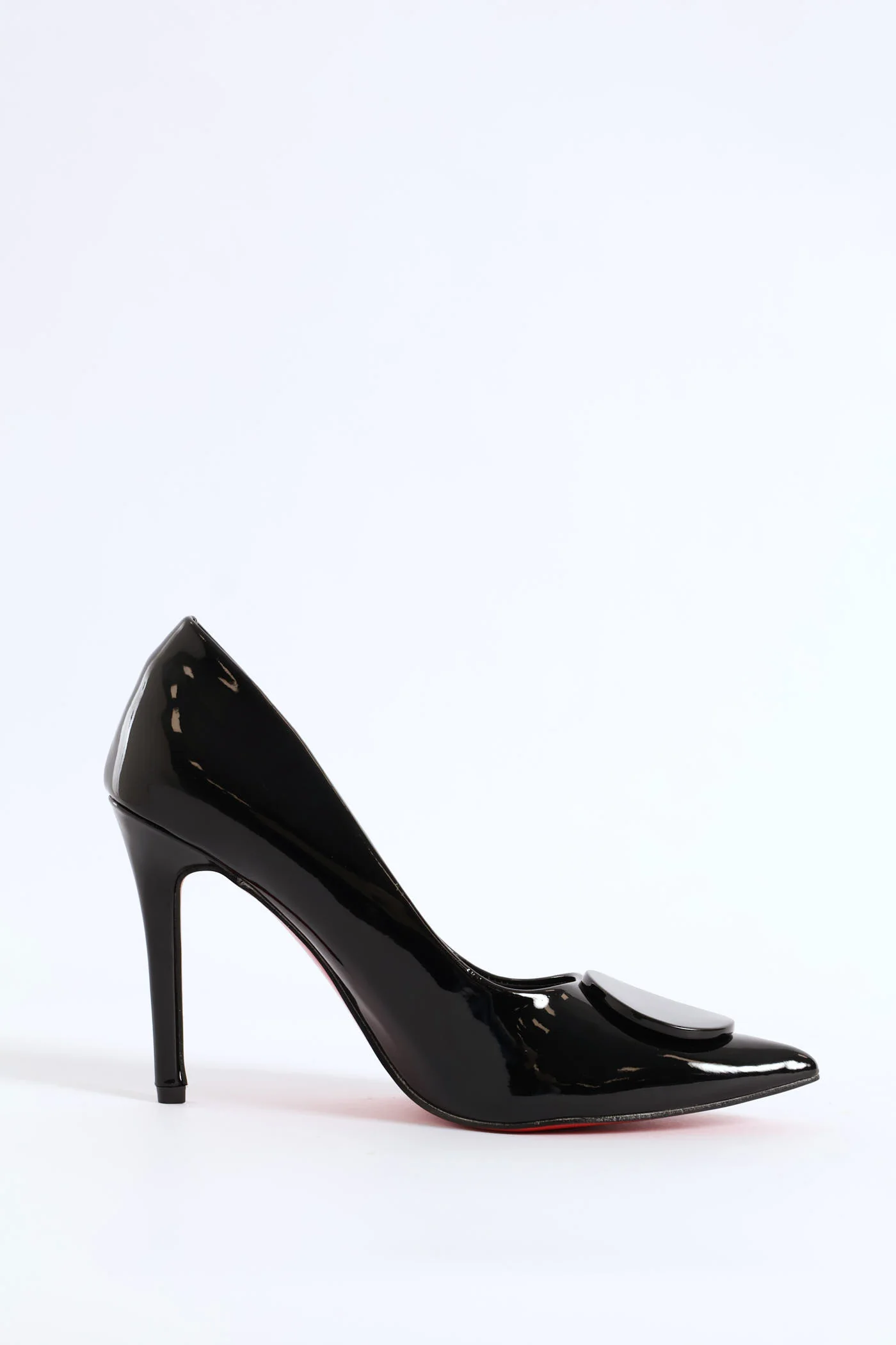 Patent Leather Heel - Black - Image 5