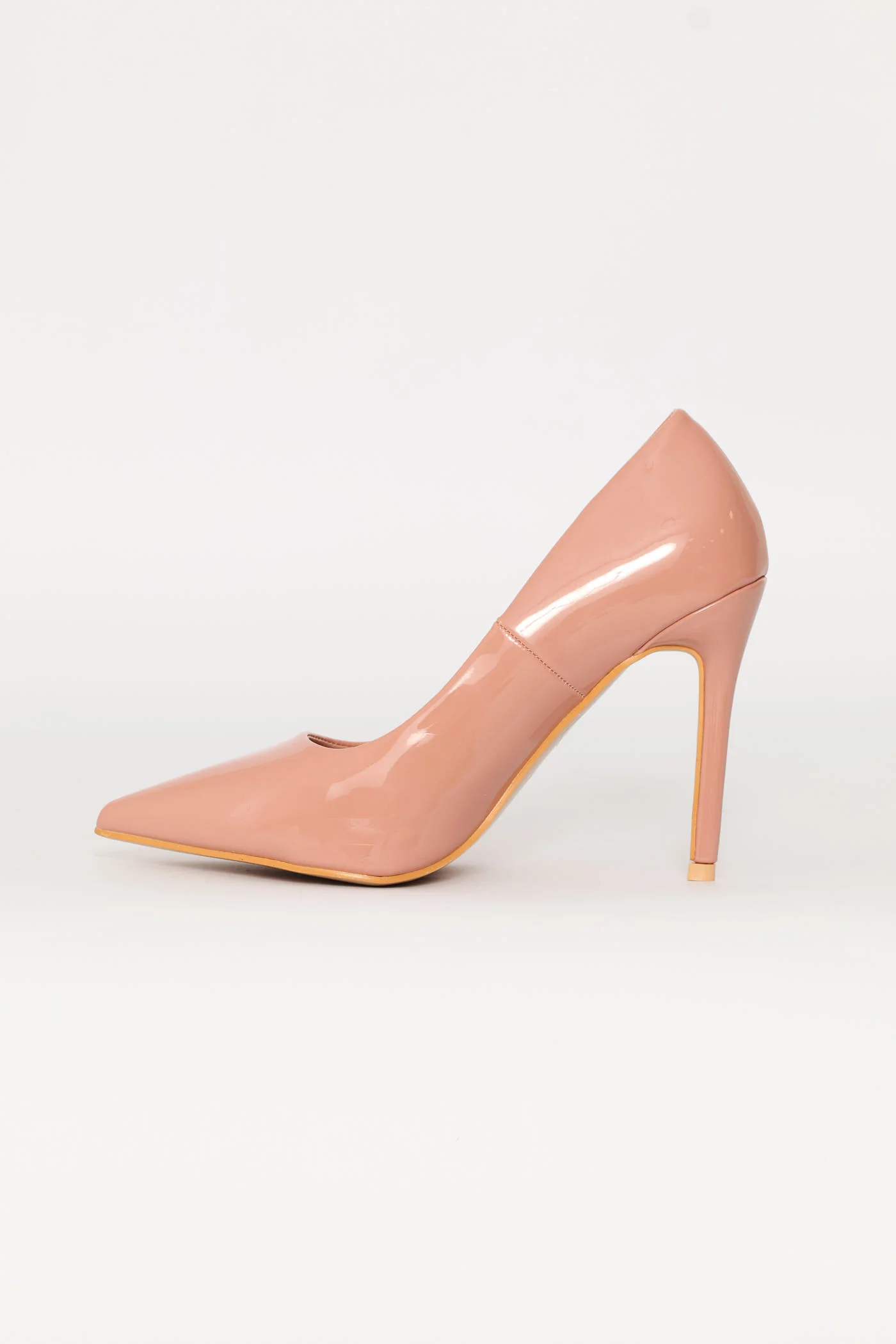 Patent Pointy Heel - Blush - Image 3