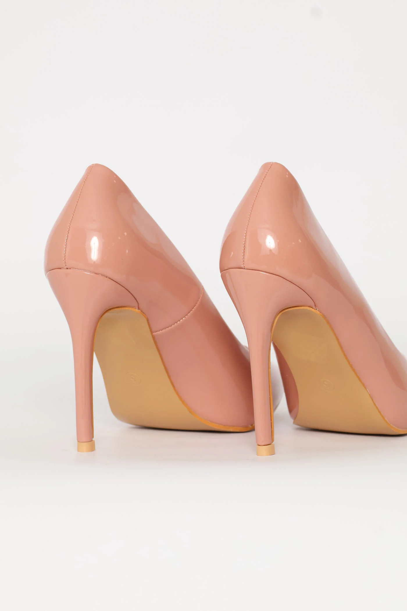 Patent Pointy Heel - Blush - Image 7