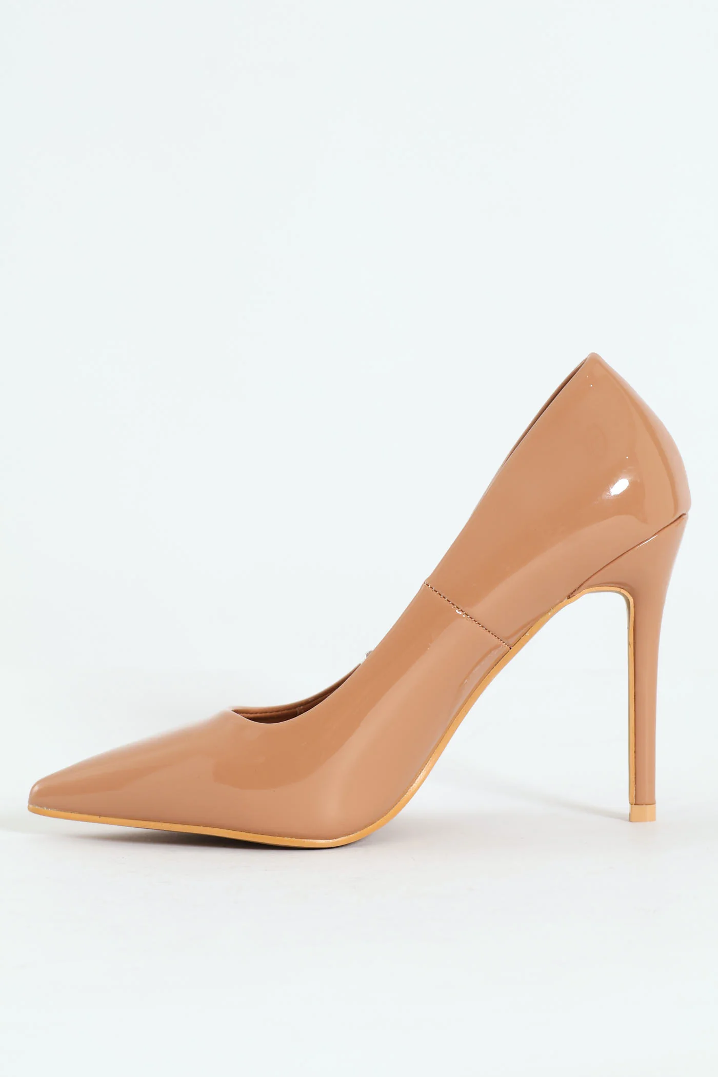 Patent Pointy Heel - Nude - Image 2