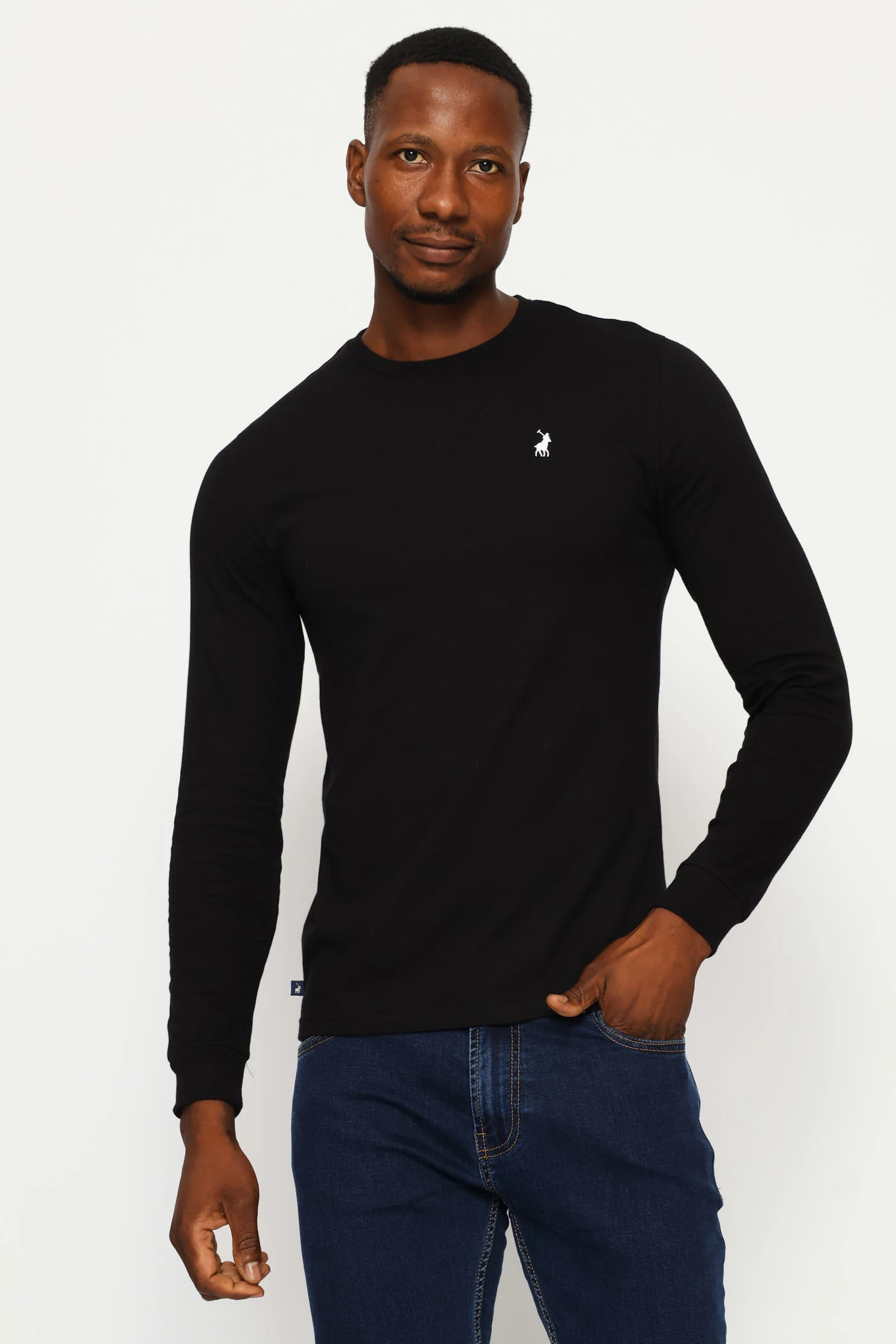 Paul Long Sleeve Tee - Black - Image 3