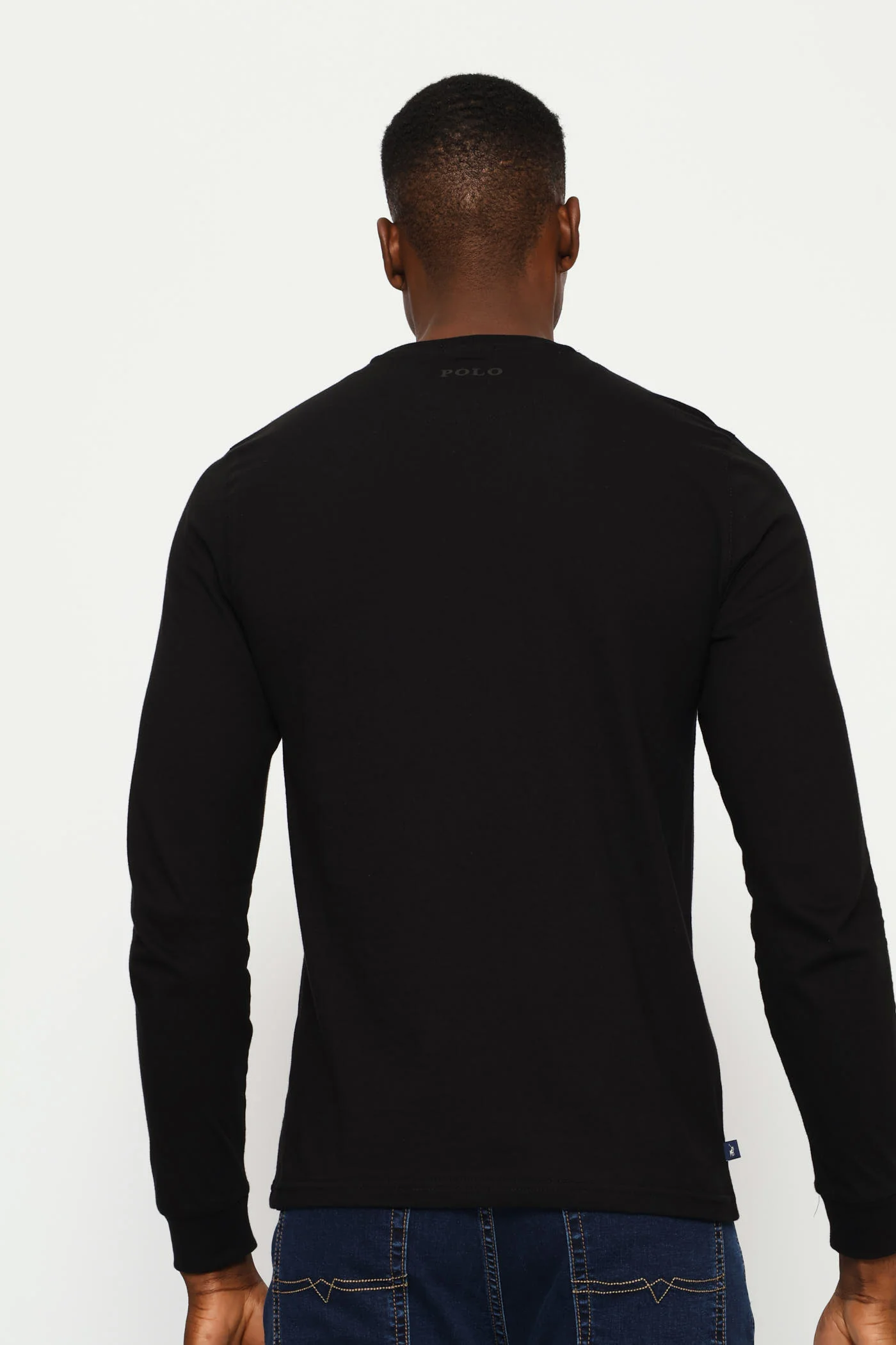 Paul Long Sleeve Tee - Black - Image 4