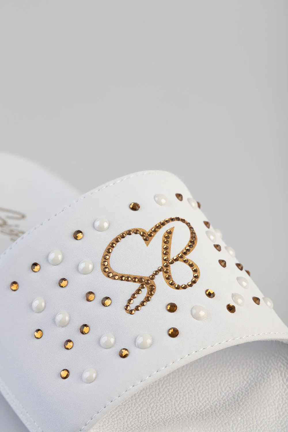Paula Embroidered Slide - White - Image 2